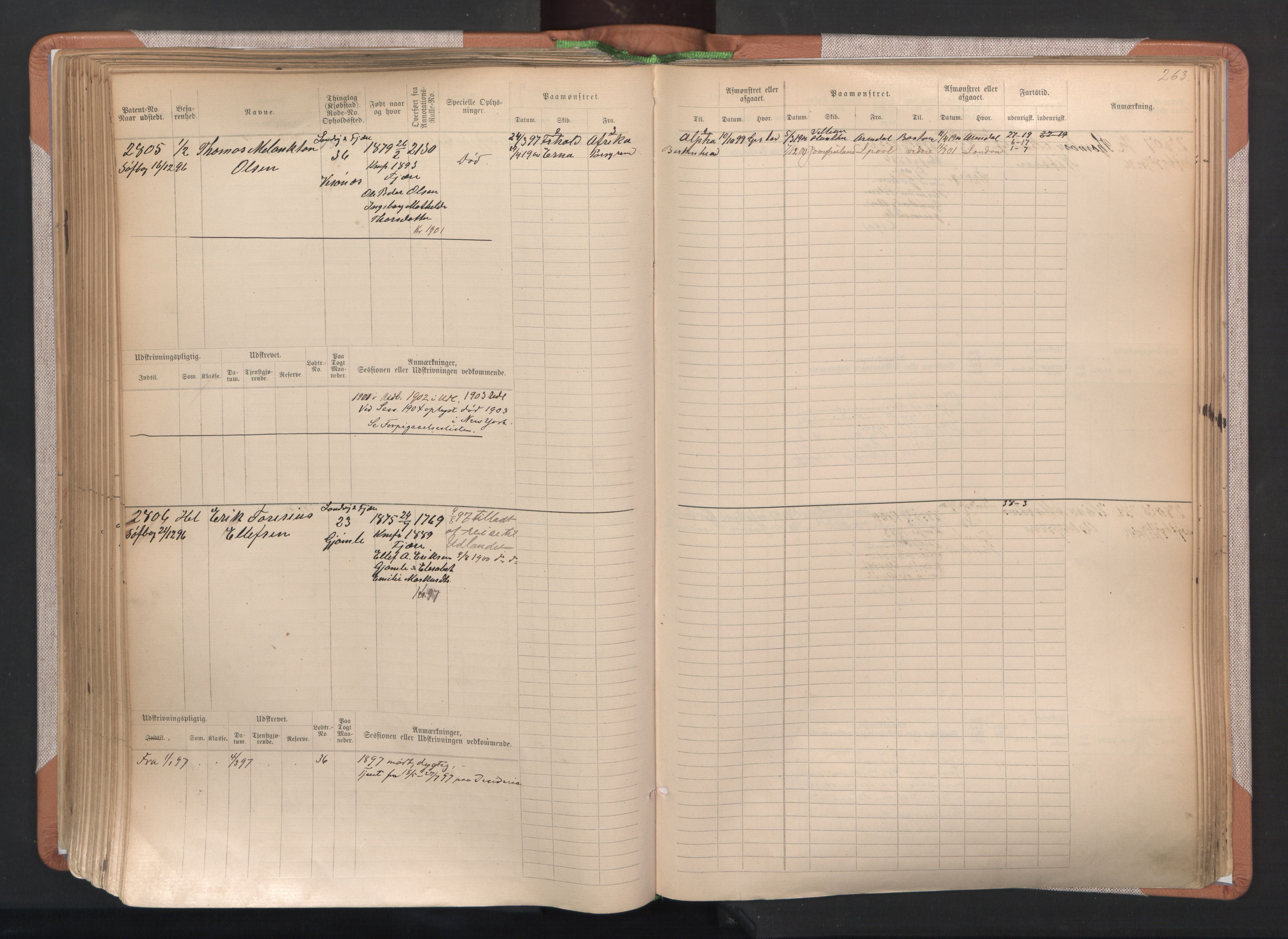 Grimstad mønstringskrets, AV/SAK-2031-0013/F/Fb/L0004: Hovedrulle A nr 2277-3042, F-7, 1889-1940, p. 271