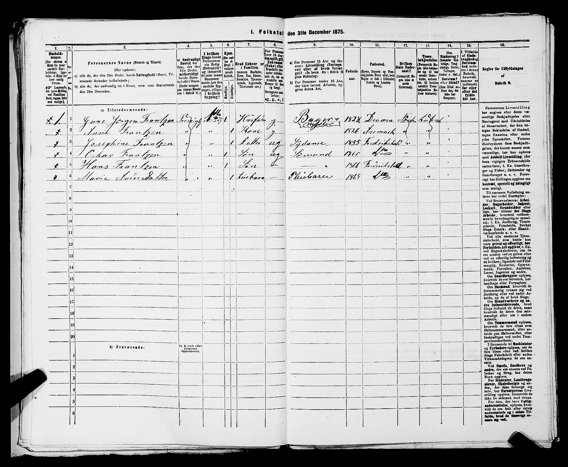 RA, 1875 census for 0103B Fredrikstad/Fredrikstad, 1875, p. 1545