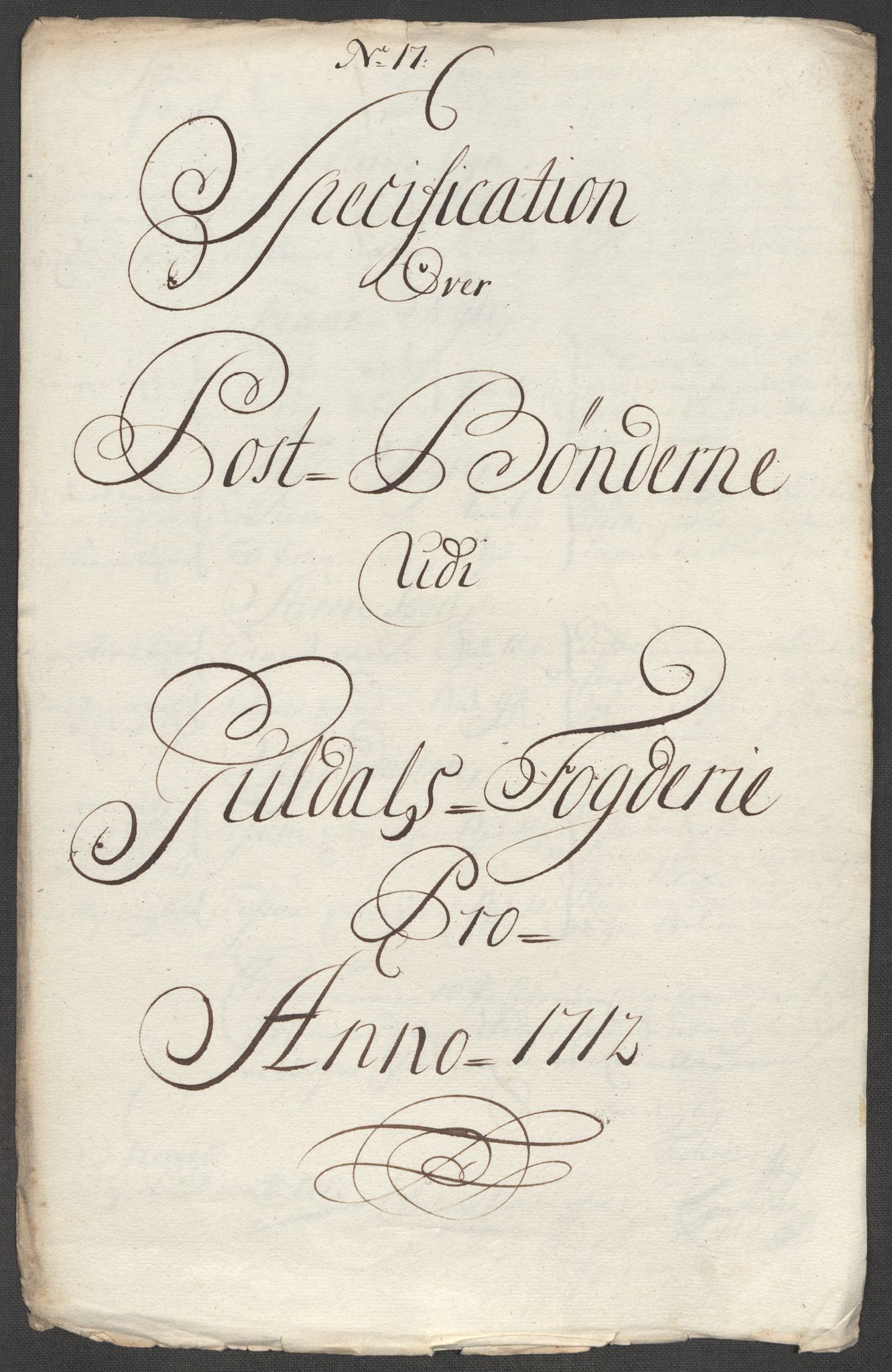 Rentekammeret inntil 1814, Reviderte regnskaper, Fogderegnskap, AV/RA-EA-4092/R60/L3963: Fogderegnskap Orkdal og Gauldal, 1712, p. 482