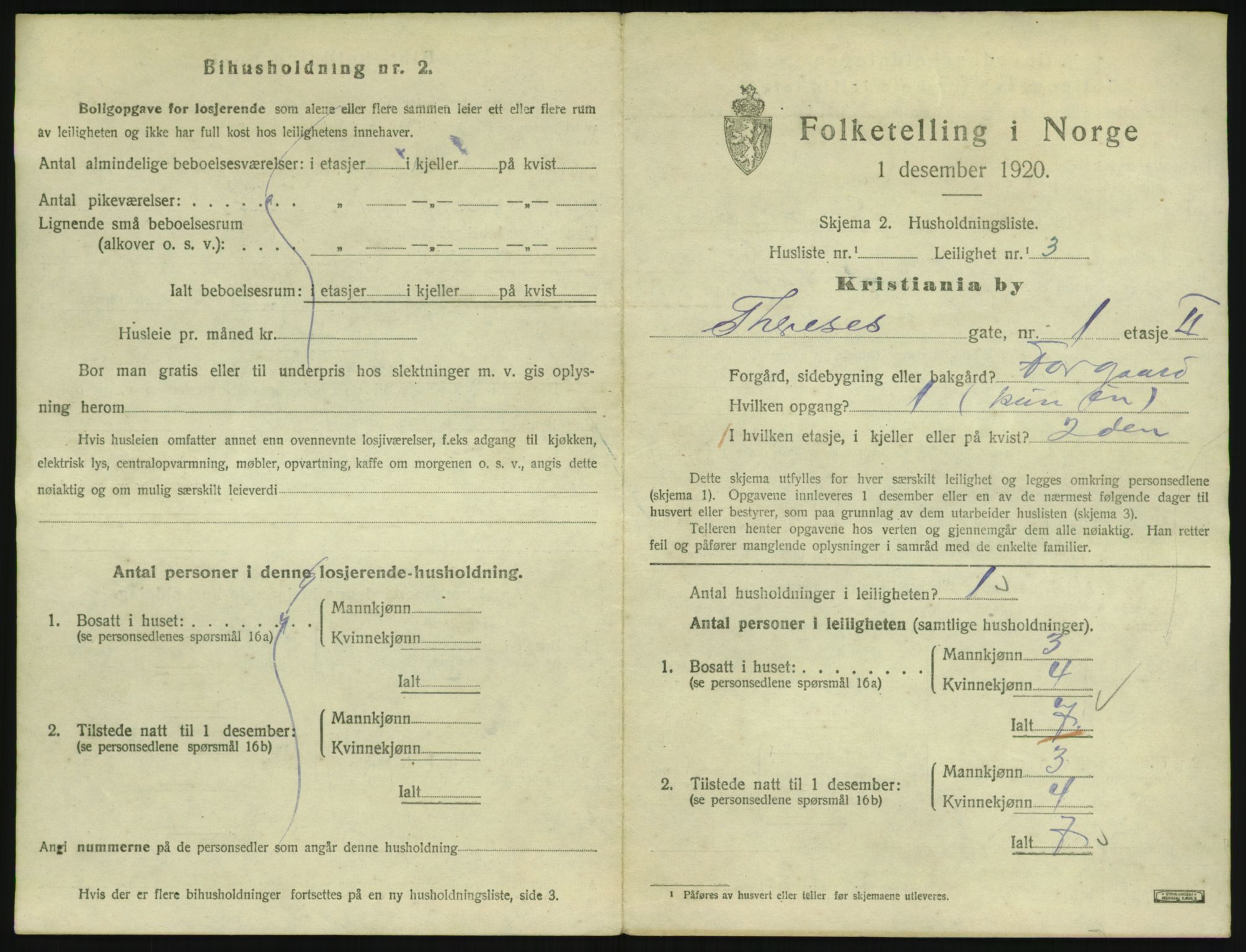 SAO, 1920 census for Kristiania, 1920, p. 109373