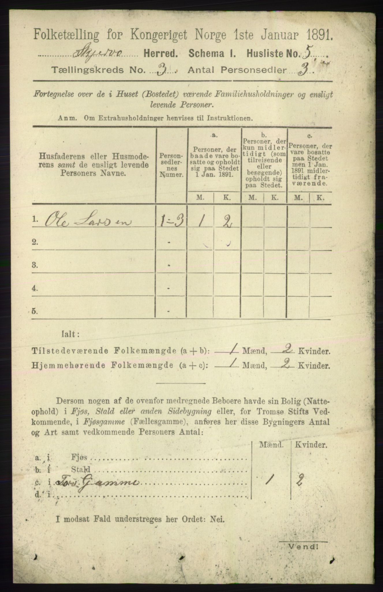 RA, 1891 census for 1941 Skjervøy, 1891, p. 1797