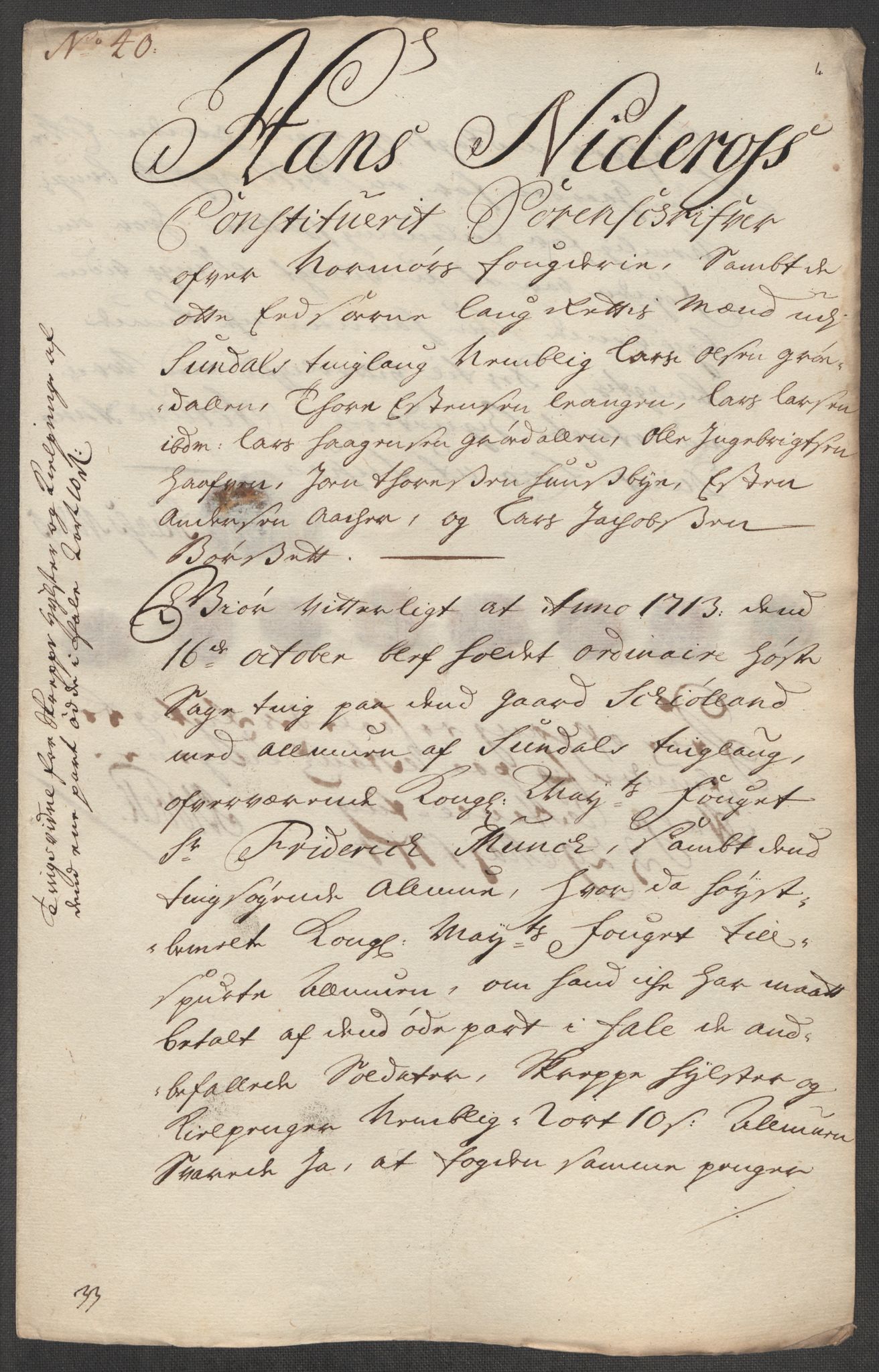 Rentekammeret inntil 1814, Reviderte regnskaper, Fogderegnskap, AV/RA-EA-4092/R56/L3747: Fogderegnskap Nordmøre, 1713, p. 221