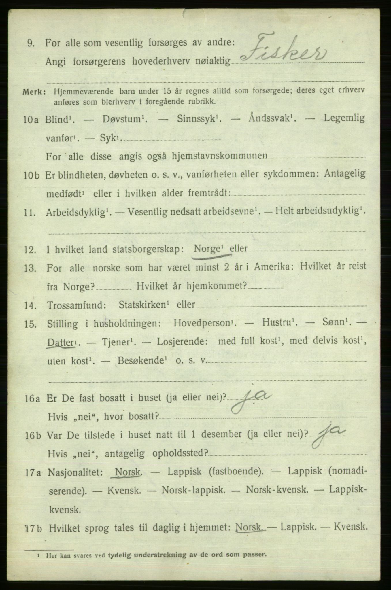 SATØ, 1920 census for Vardø rural district, 1920, p. 2557