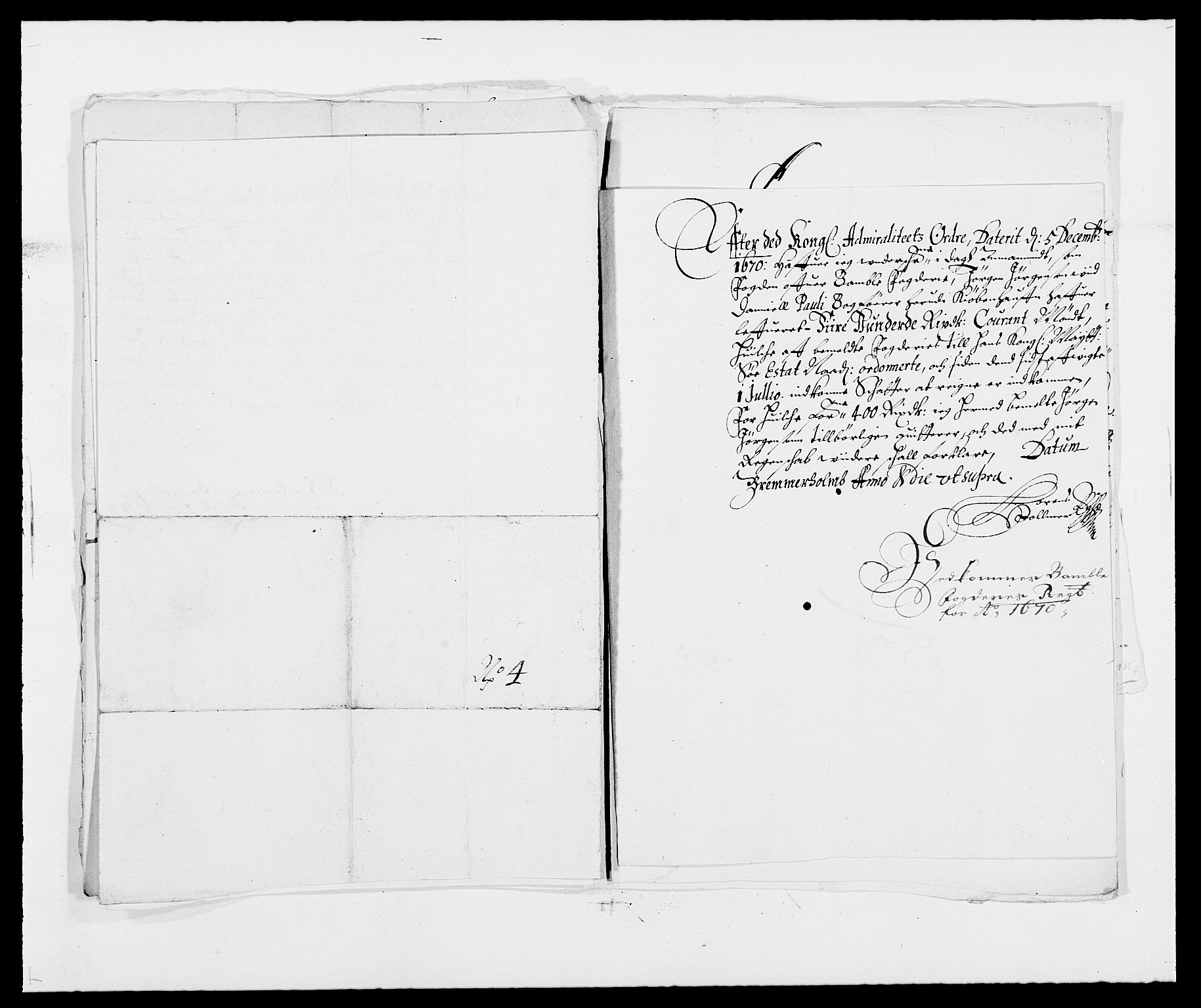 Rentekammeret inntil 1814, Reviderte regnskaper, Fogderegnskap, AV/RA-EA-4092/R34/L2041: Fogderegnskap Bamble, 1670-1672, p. 127