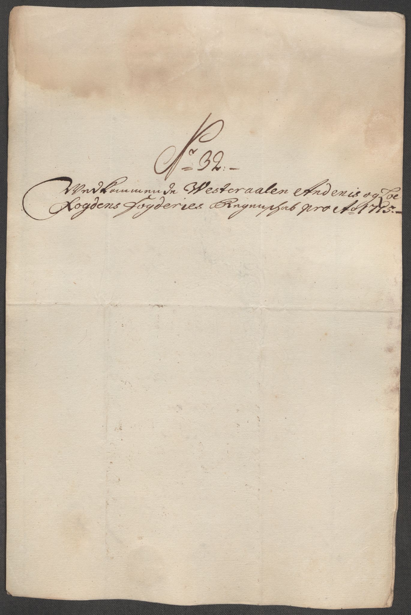 Rentekammeret inntil 1814, Reviderte regnskaper, Fogderegnskap, AV/RA-EA-4092/R67/L4681: Fogderegnskap Vesterålen, Andenes og Lofoten, 1715, p. 190