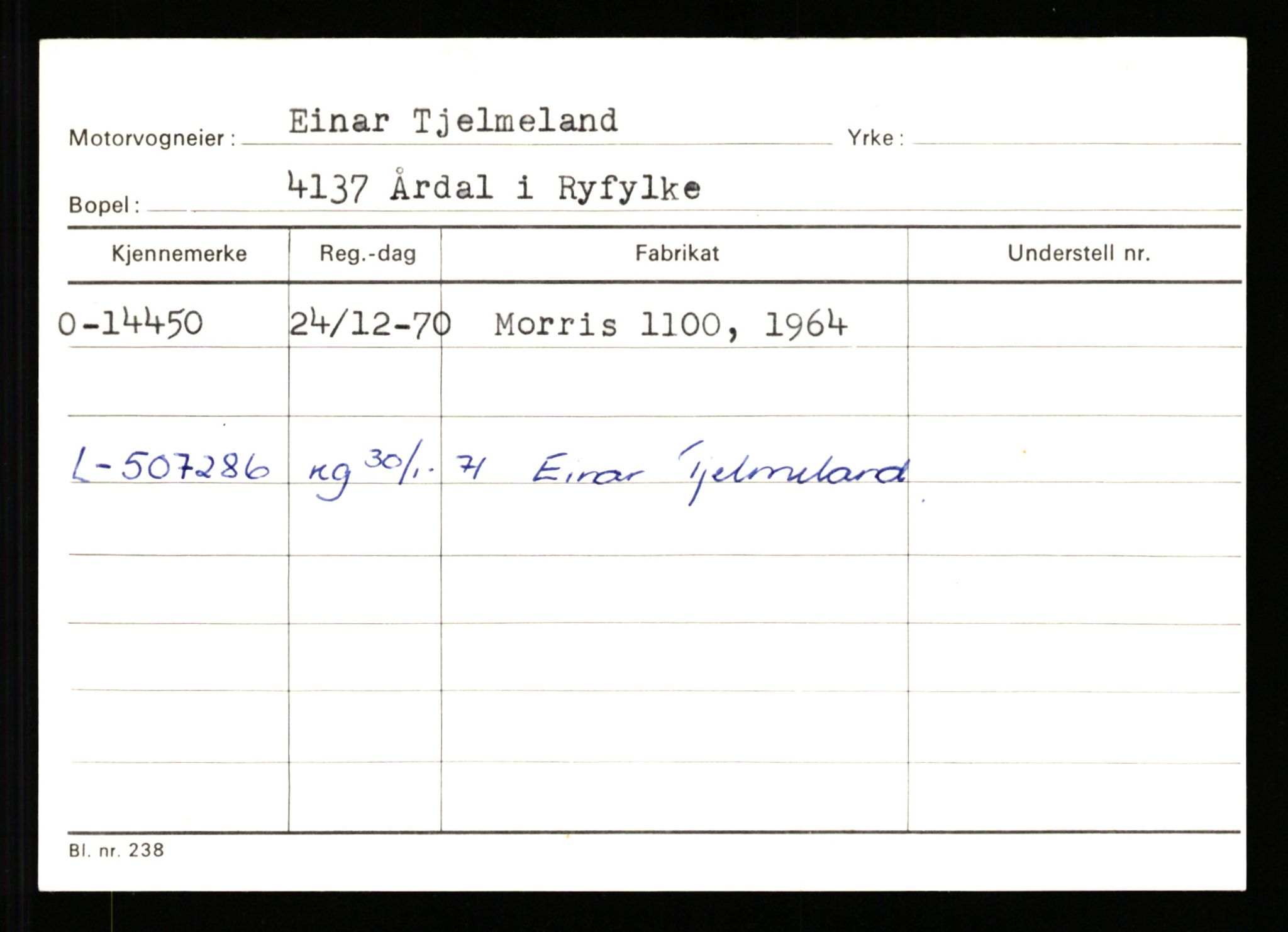 Stavanger trafikkstasjon, AV/SAST-A-101942/0/G/L0003: Registreringsnummer: 10466 - 15496, 1930-1971, p. 2667