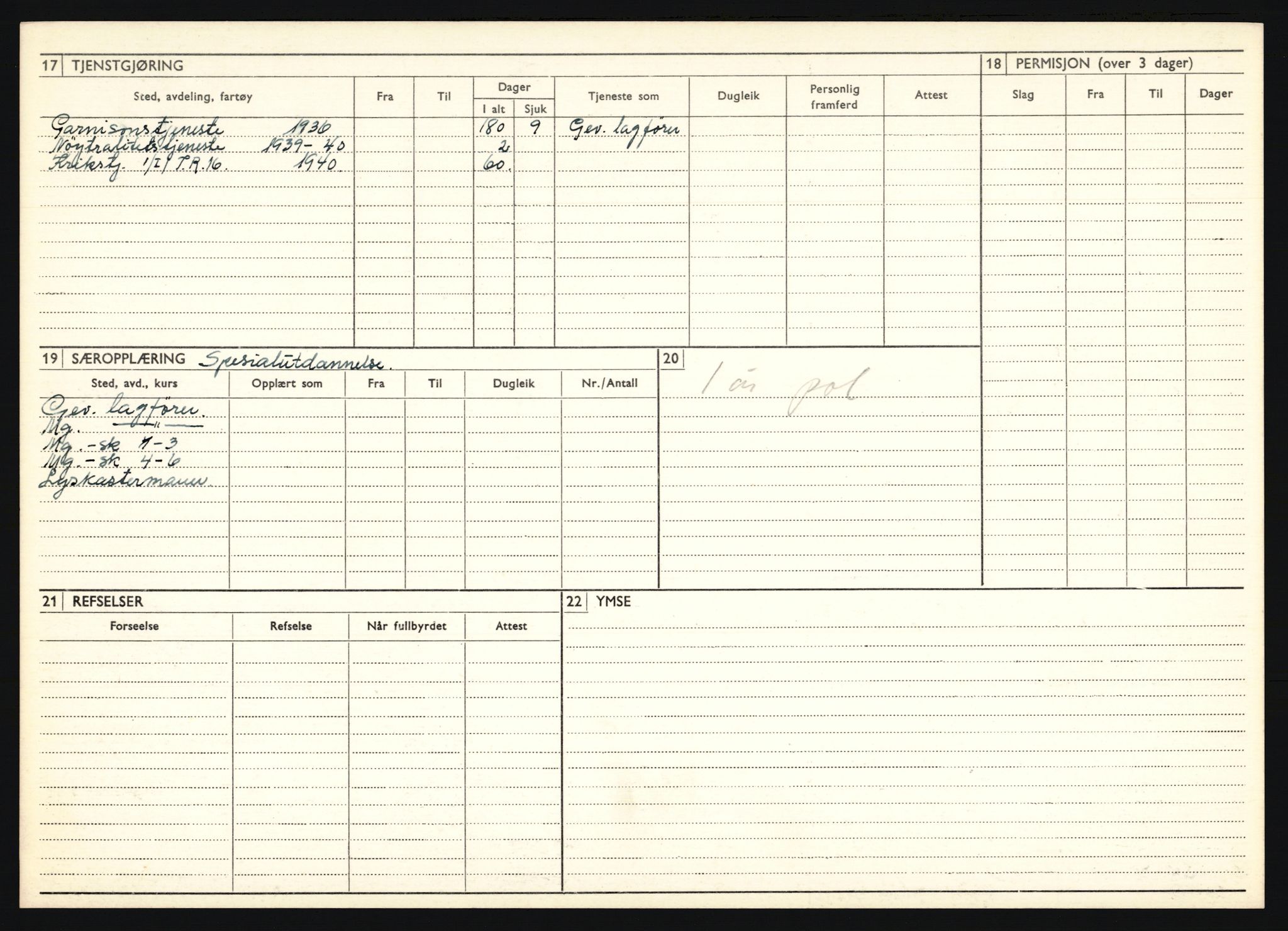 Forsvaret, Troms infanteriregiment nr. 16, AV/RA-RAFA-3146/P/Pa/L0020: Rulleblad for regimentets menige mannskaper, årsklasse 1936, 1936, p. 172