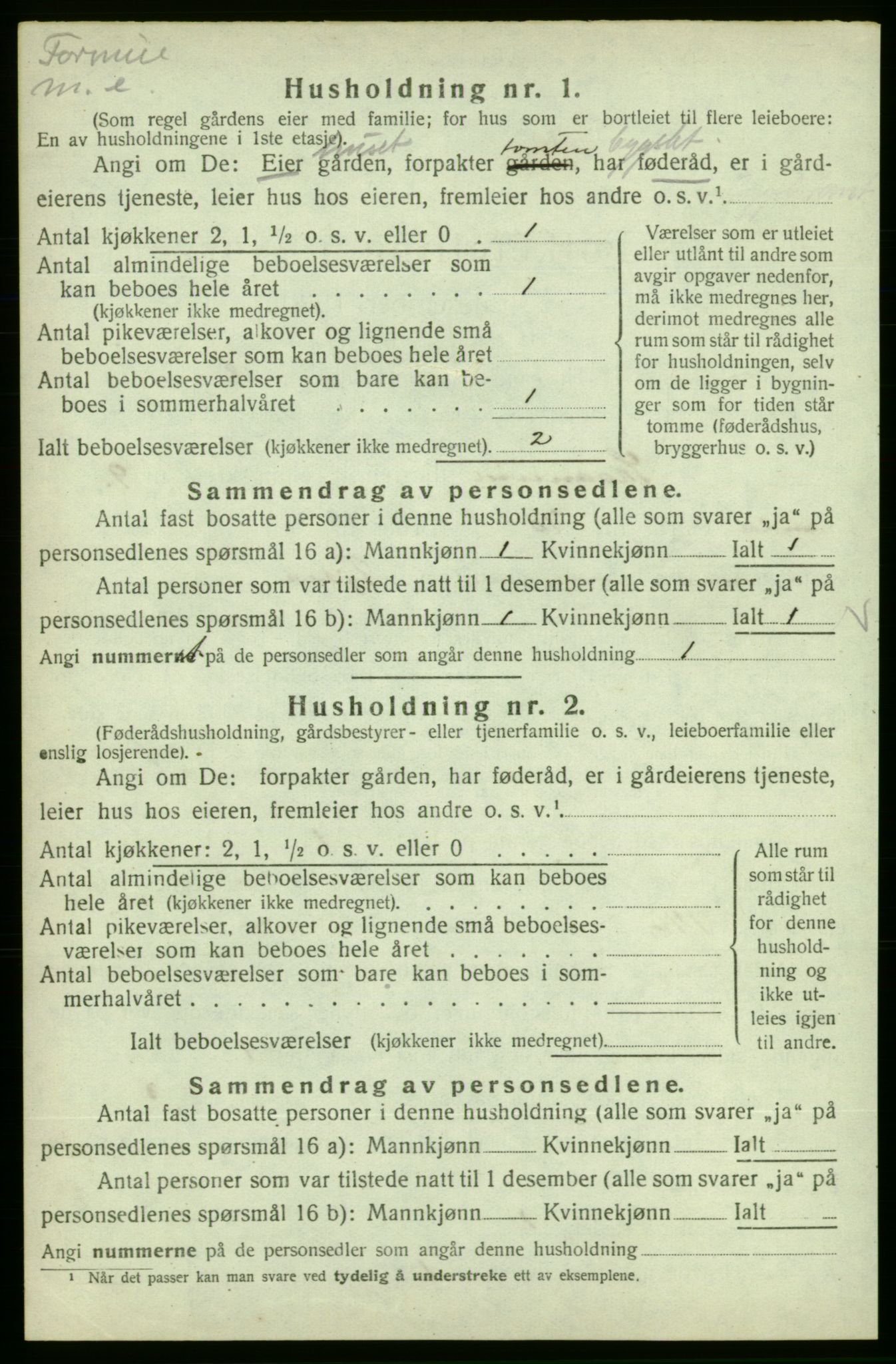 SAB, 1920 census for Skånevik, 1920, p. 1158