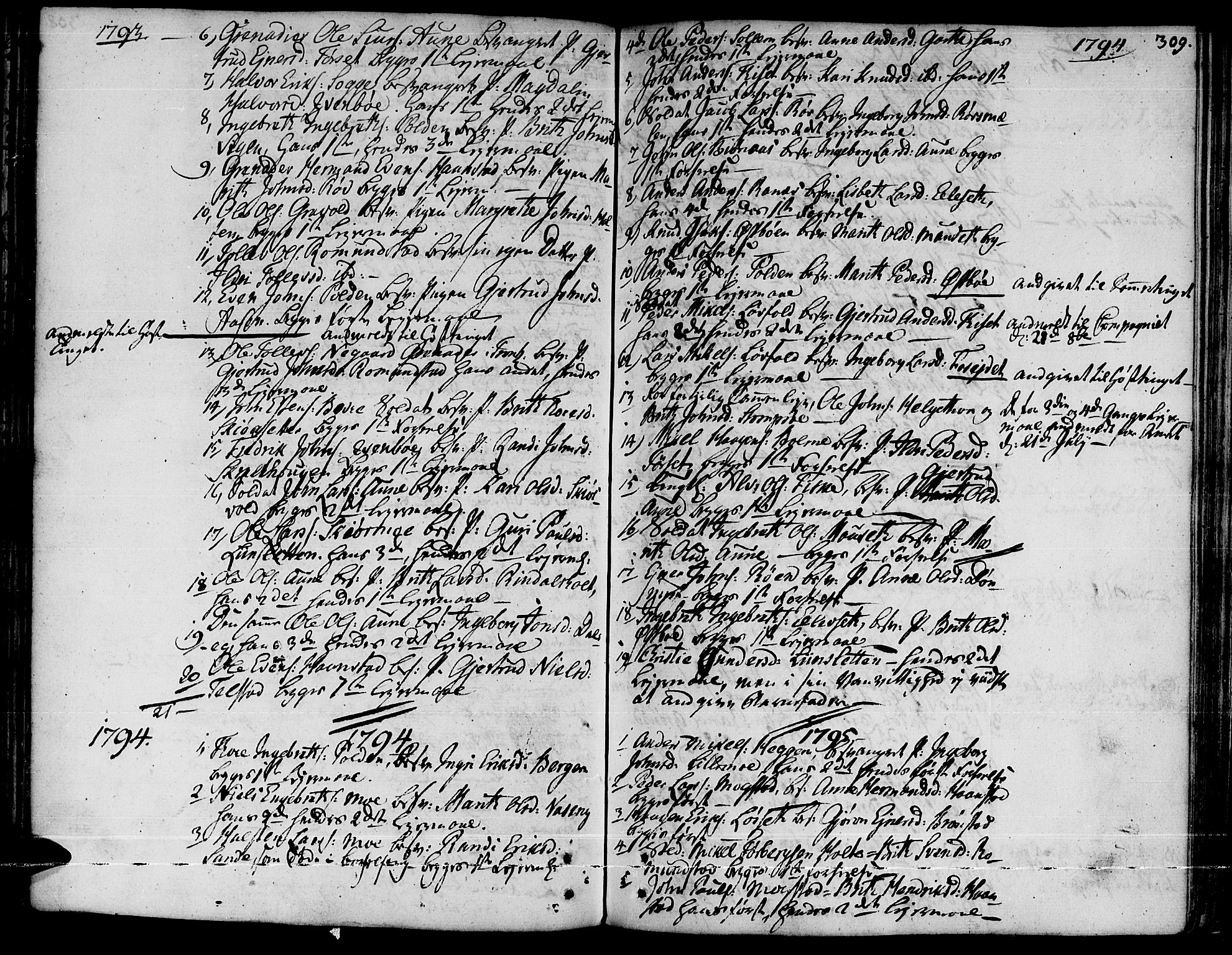 Ministerialprotokoller, klokkerbøker og fødselsregistre - Møre og Romsdal, AV/SAT-A-1454/595/L1039: Parish register (official) no. 595A01, 1750-1796, p. 309