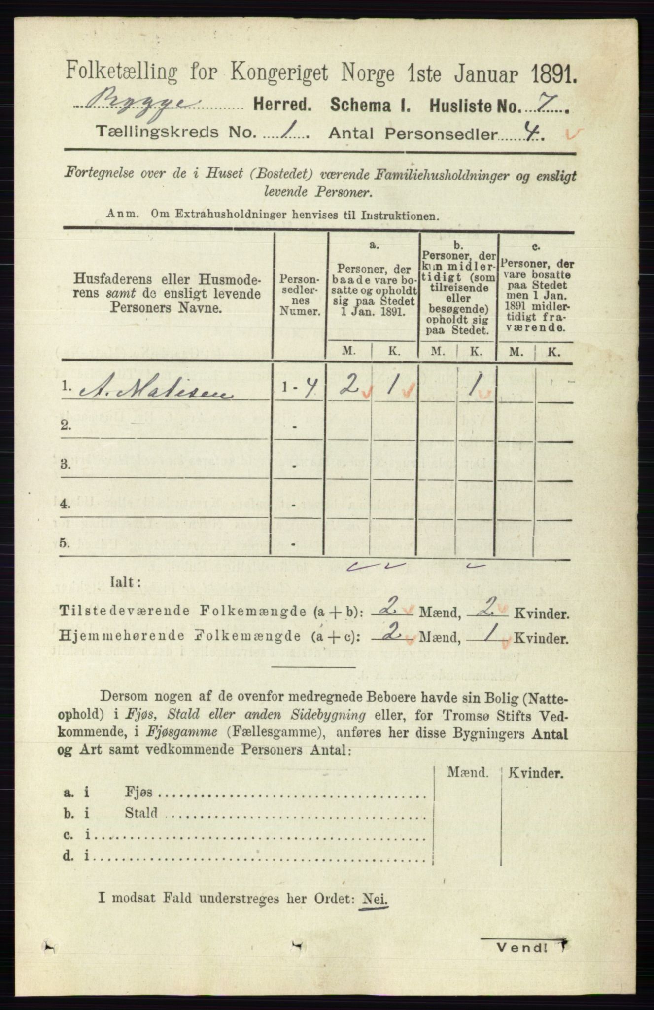 RA, 1891 census for 0136 Rygge, 1891, p. 29