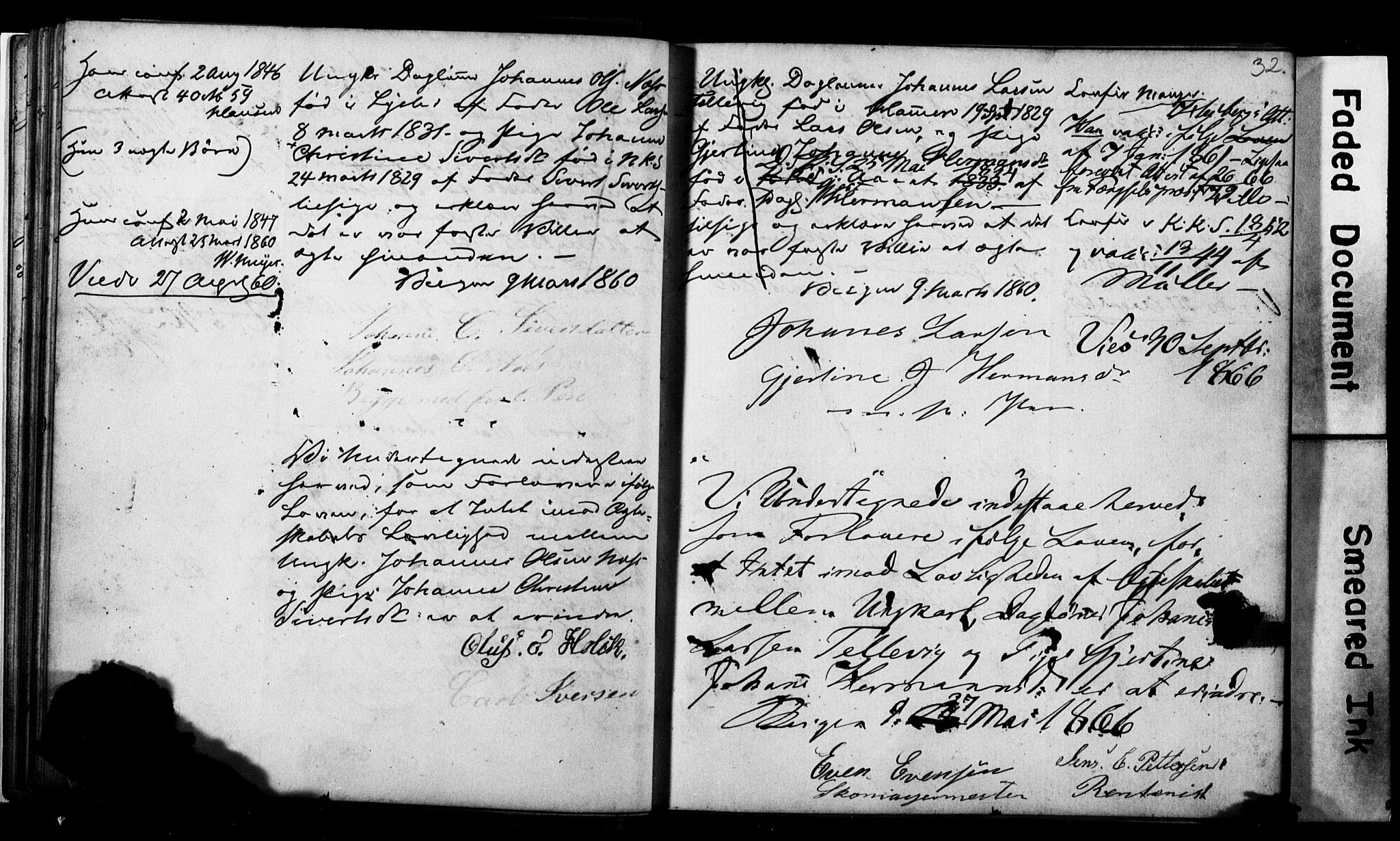 Korskirken sokneprestembete, AV/SAB-A-76101: Best man's statements no. II.5.2, 1859-1865, p. 32