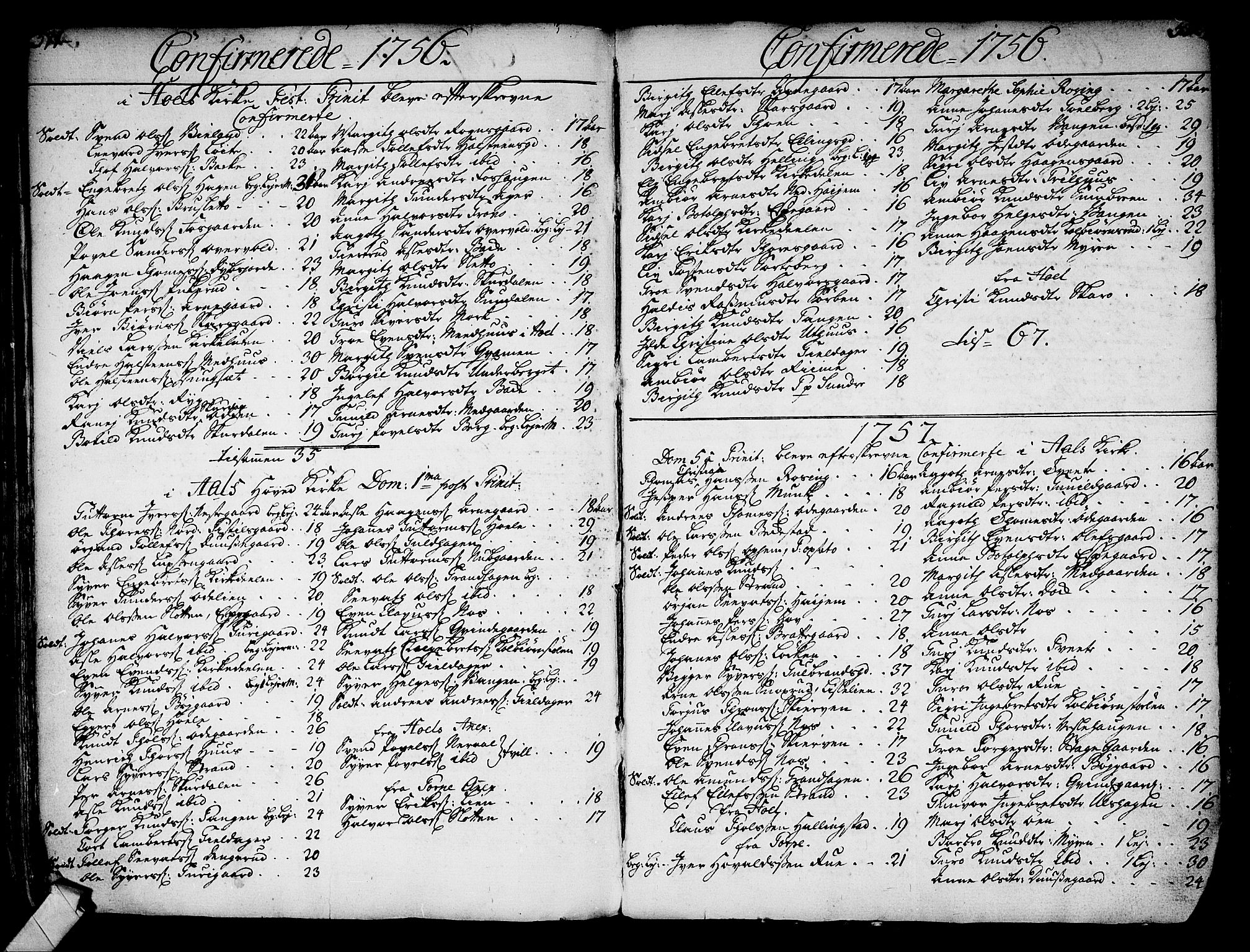 Ål kirkebøker, SAKO/A-249/F/Fa/L0001: Parish register (official) no. I 1, 1744-1769, p. 511-512