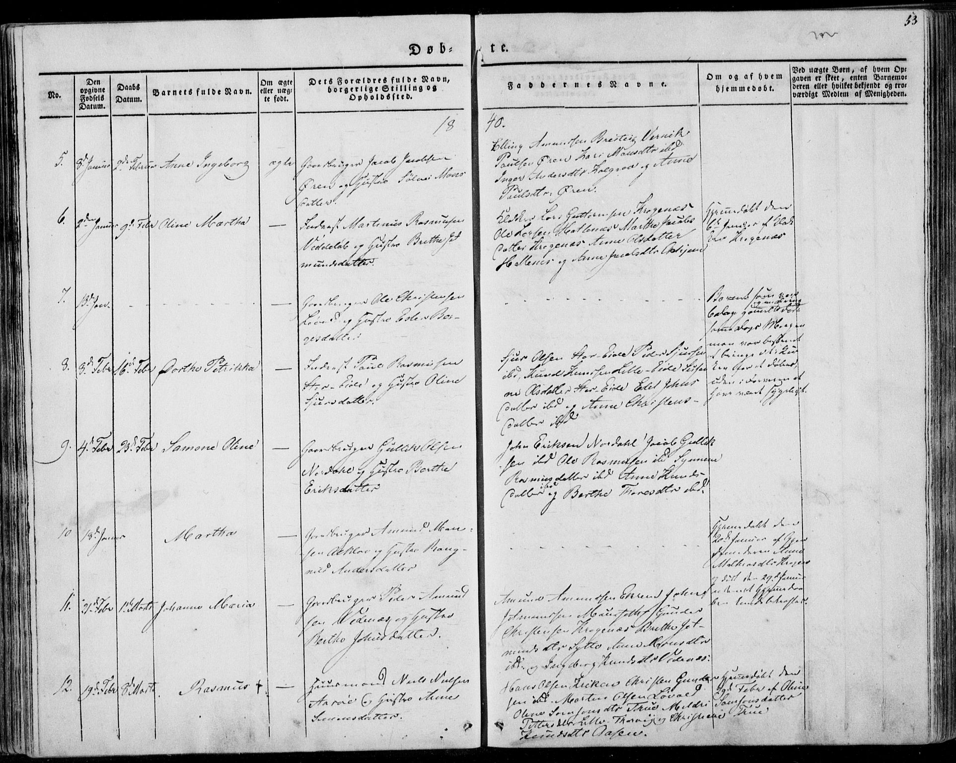 Ministerialprotokoller, klokkerbøker og fødselsregistre - Møre og Romsdal, AV/SAT-A-1454/501/L0005: Parish register (official) no. 501A05, 1831-1844, p. 53