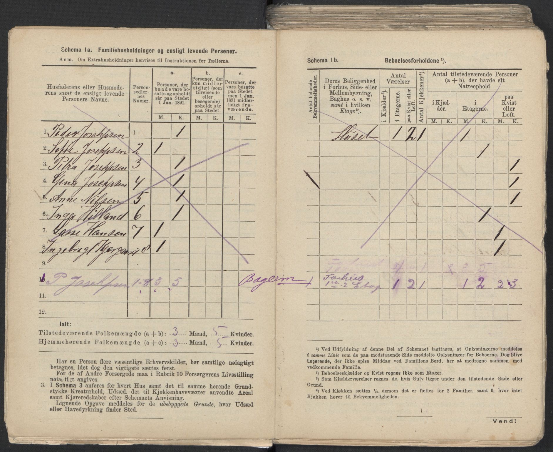 RA, 1891 Census for 1301 Bergen, 1891, p. 6081