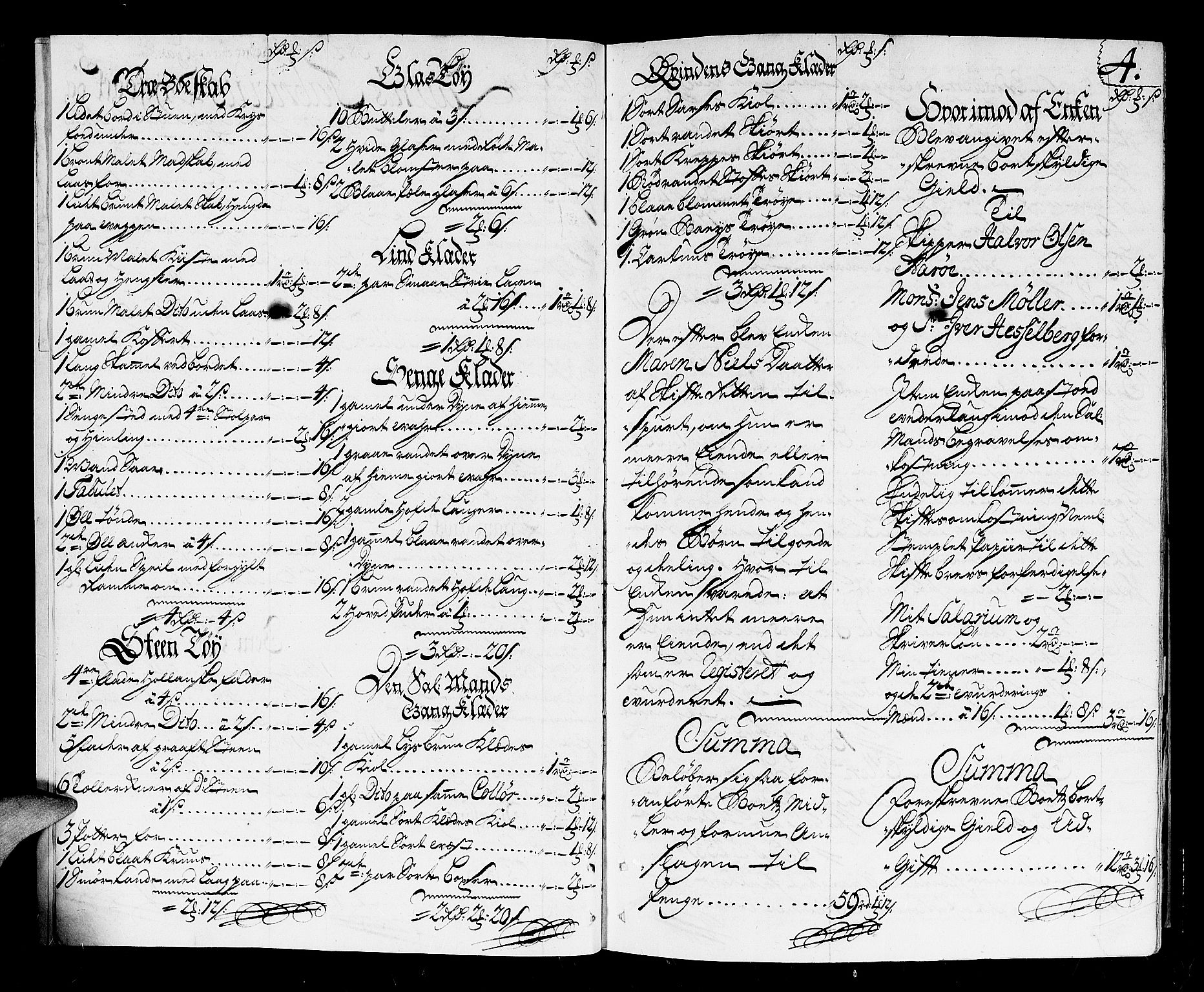 Larvik byfogd, AV/SAKO-A-218/H/Hb/Hba/L0007: Skifteprotokoll, 1729-1736, p. 3b-4a