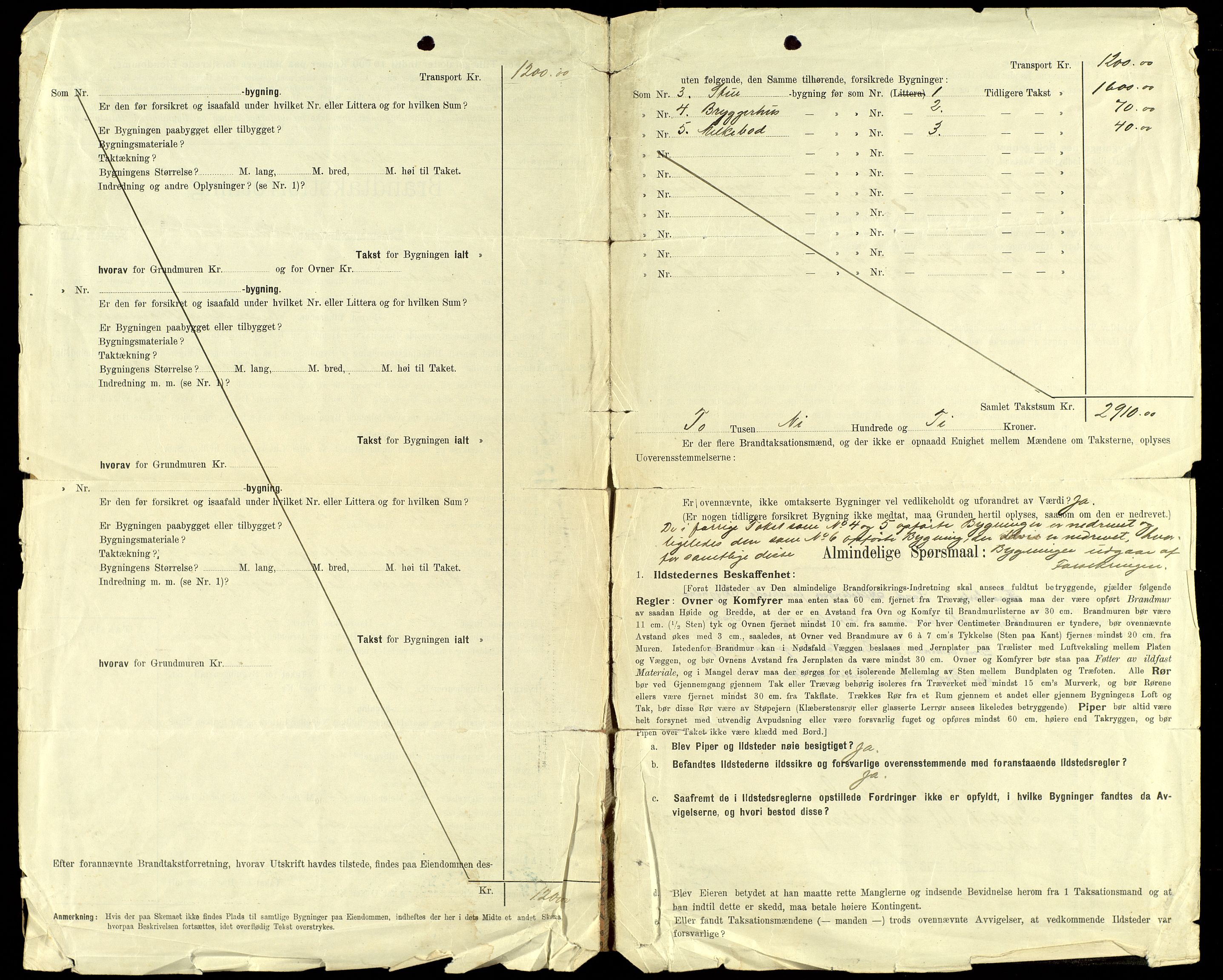 Norges Brannkasse, Trysil, AV/SAH-NBRANT-021/F/L0006: Branntakstprotokoll, 1921-1925