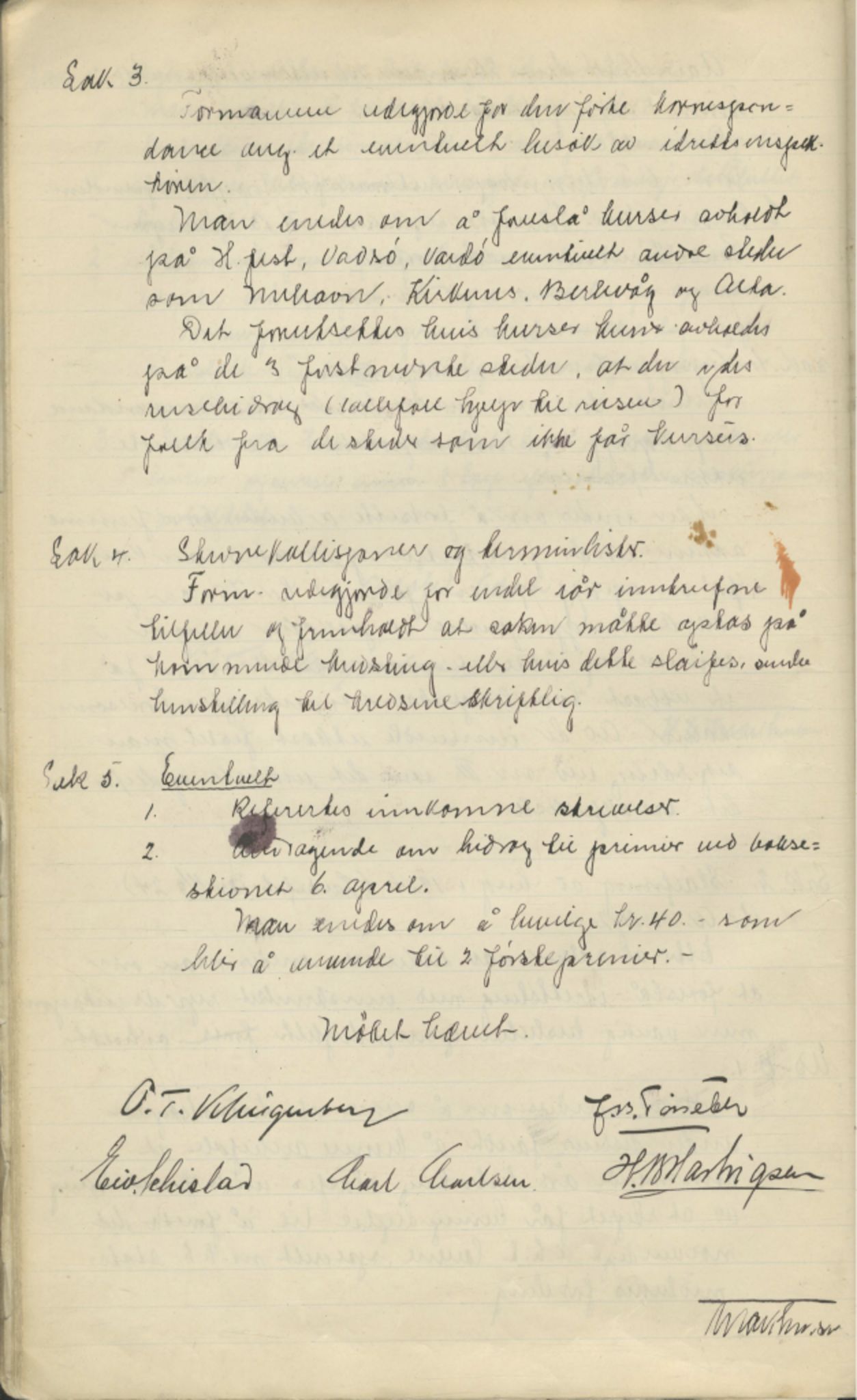 Finnmark Distriktslag for Idrett, FMFB/A-1040/A/L0001: Møteprotokoll, 1919-1940, p. 51