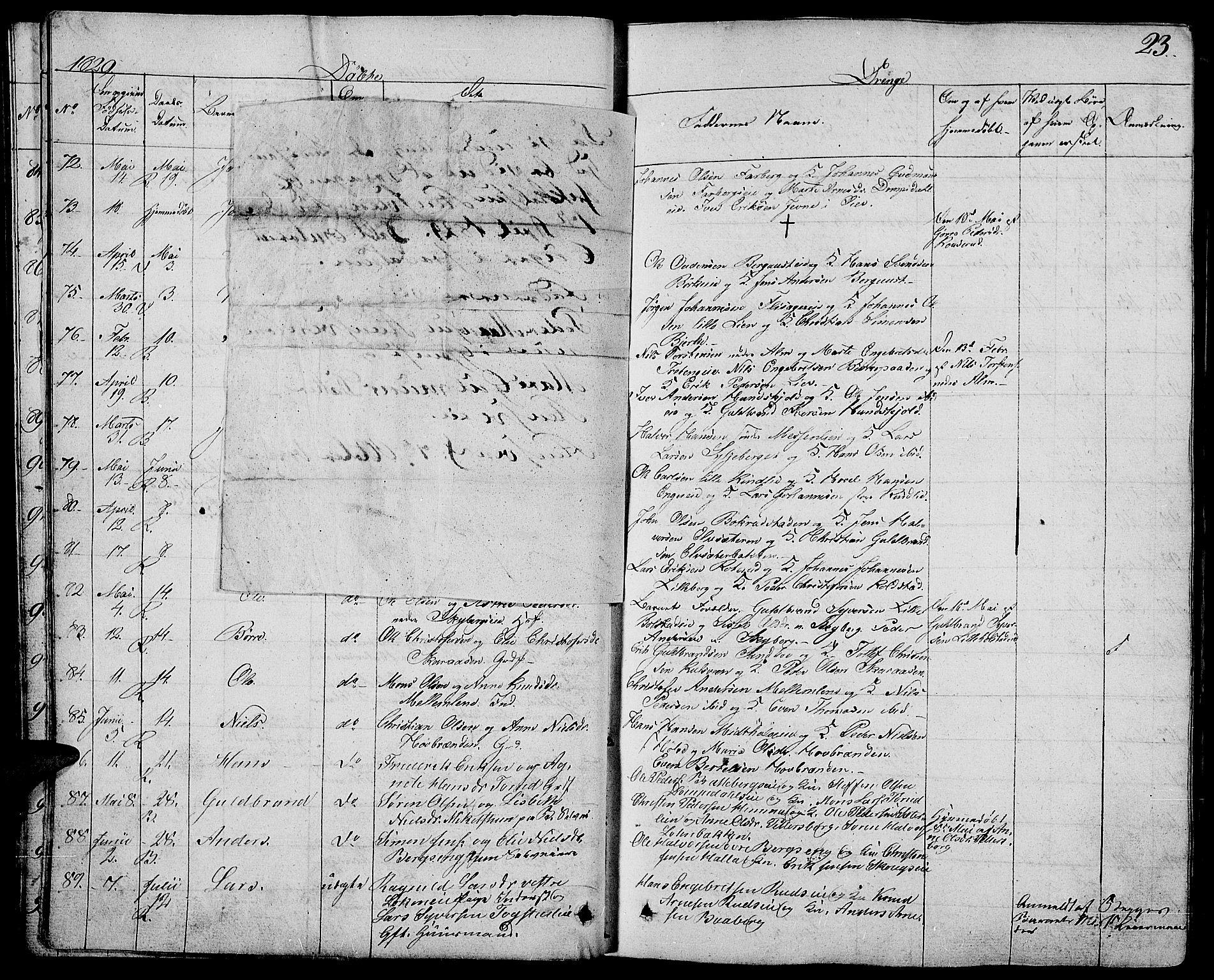 Ringsaker prestekontor, AV/SAH-PREST-014/L/La/L0004: Parish register (copy) no. 4, 1827-1838, p. 23