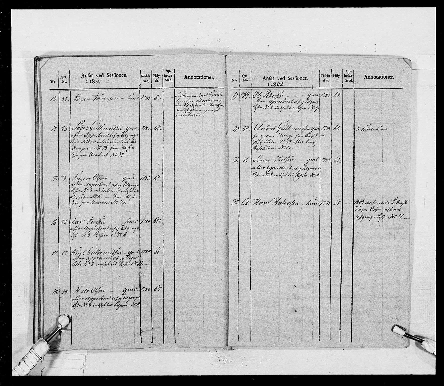 Generalitets- og kommissariatskollegiet, Det kongelige norske kommissariatskollegium, AV/RA-EA-5420/E/Eh/L0017: Opplandske dragonregiment, 1802-1805, p. 433