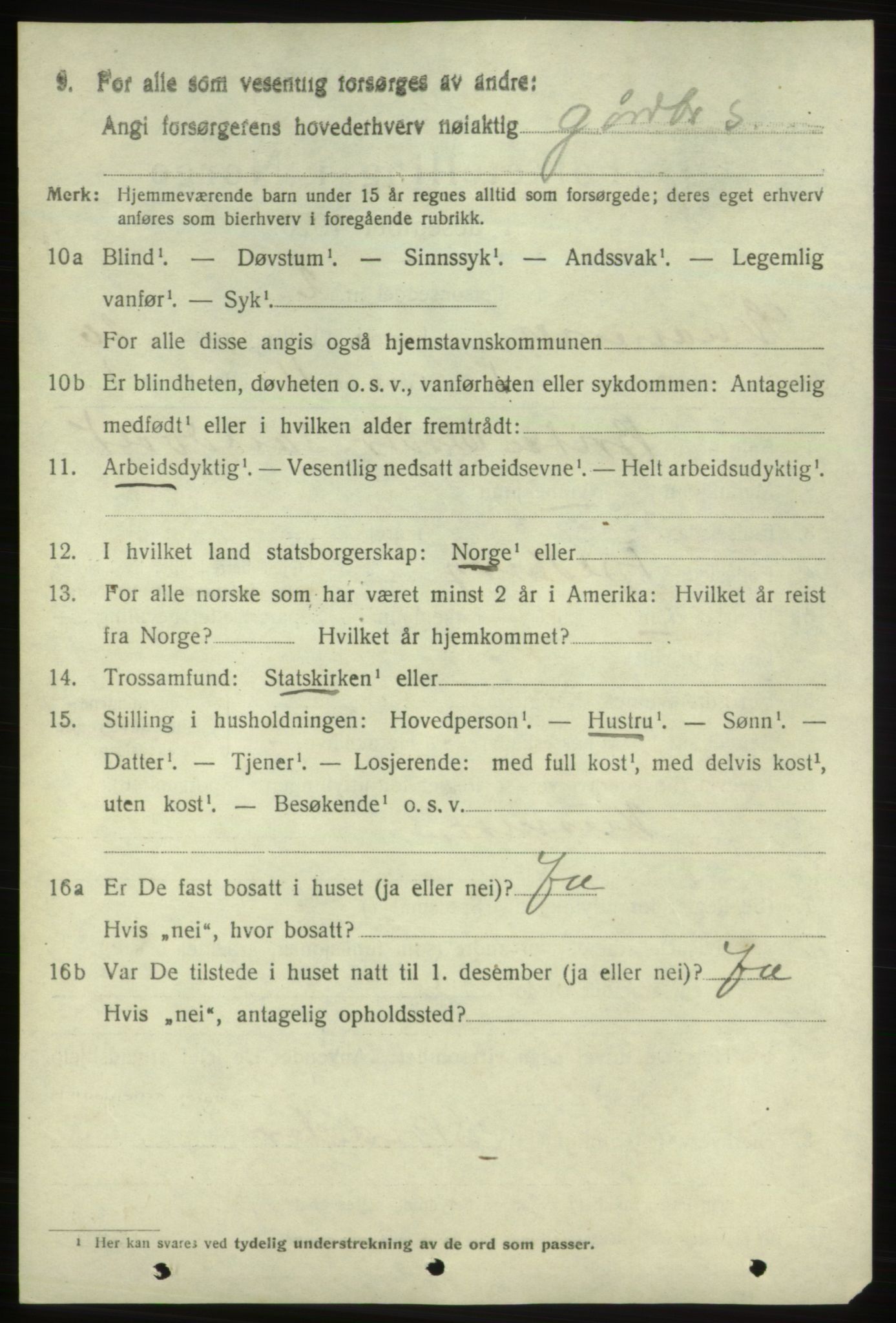 SAB, 1920 census for Skånevik, 1920, p. 7432