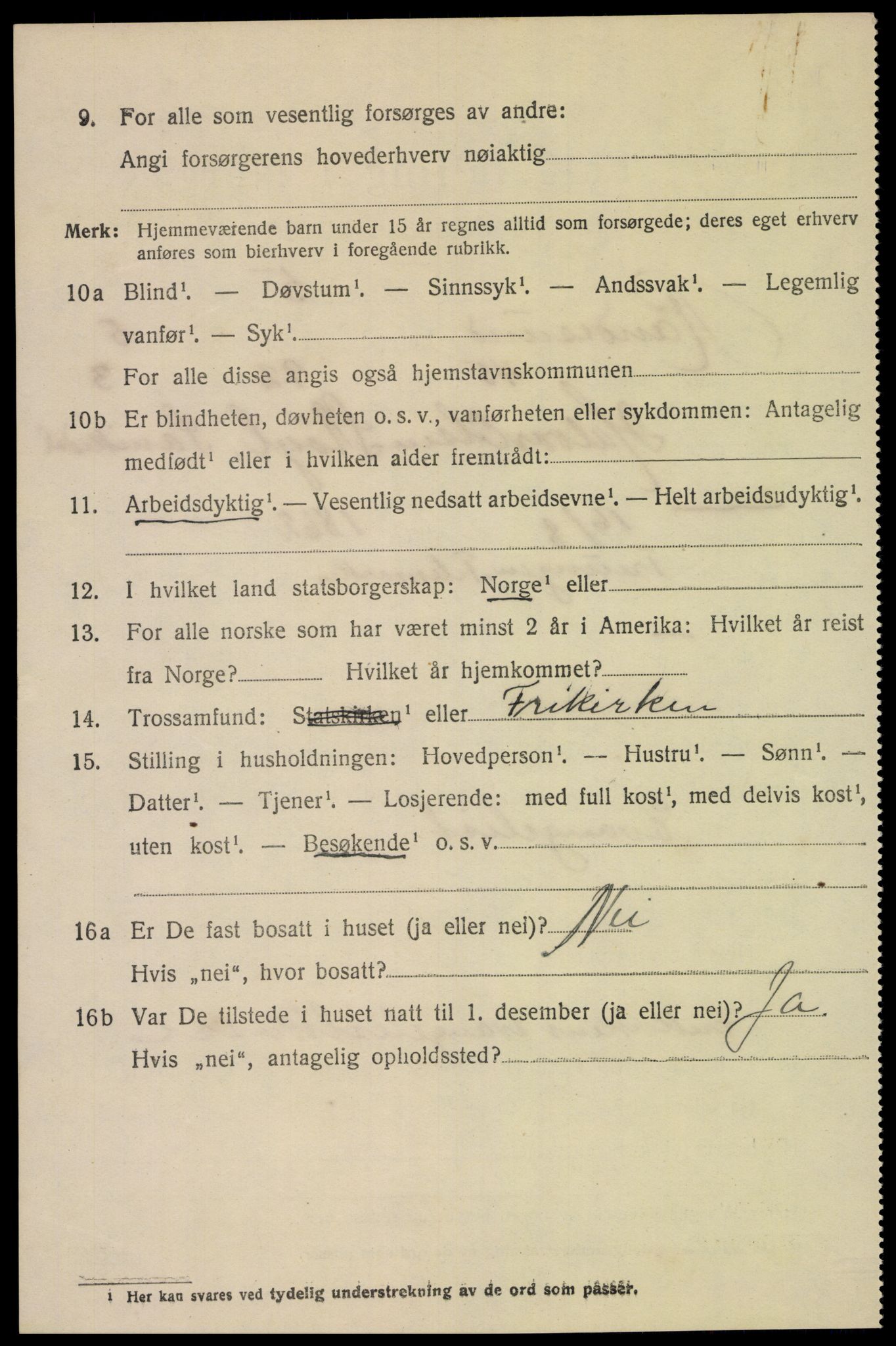 SAK, 1920 census for Randesund, 1920, p. 2745