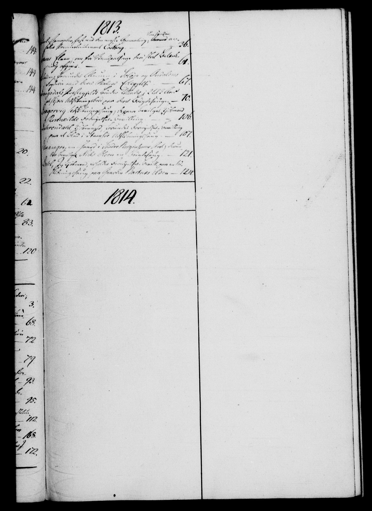 Rentekammeret, Kammerkanselliet, RA/EA-3111/G/Gf/Gfb/L0016: Register til norske relasjons- og resolusjonsprotokoller (merket RK 52.111), 1801-1814, p. 53