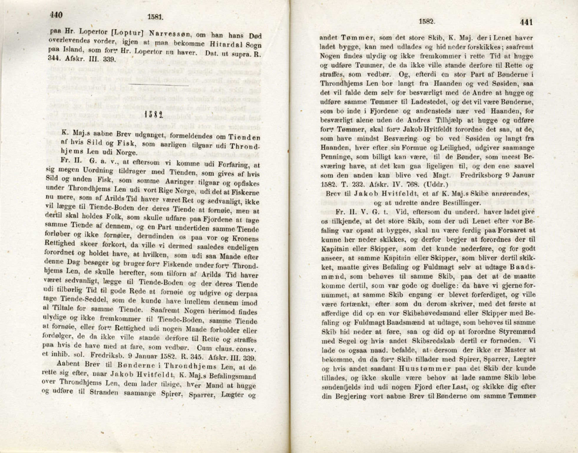 Publikasjoner utgitt av Det Norske Historiske Kildeskriftfond, PUBL/-/-/-: Norske Rigs-Registranter, bind 2, 1572-1588, p. 440-441