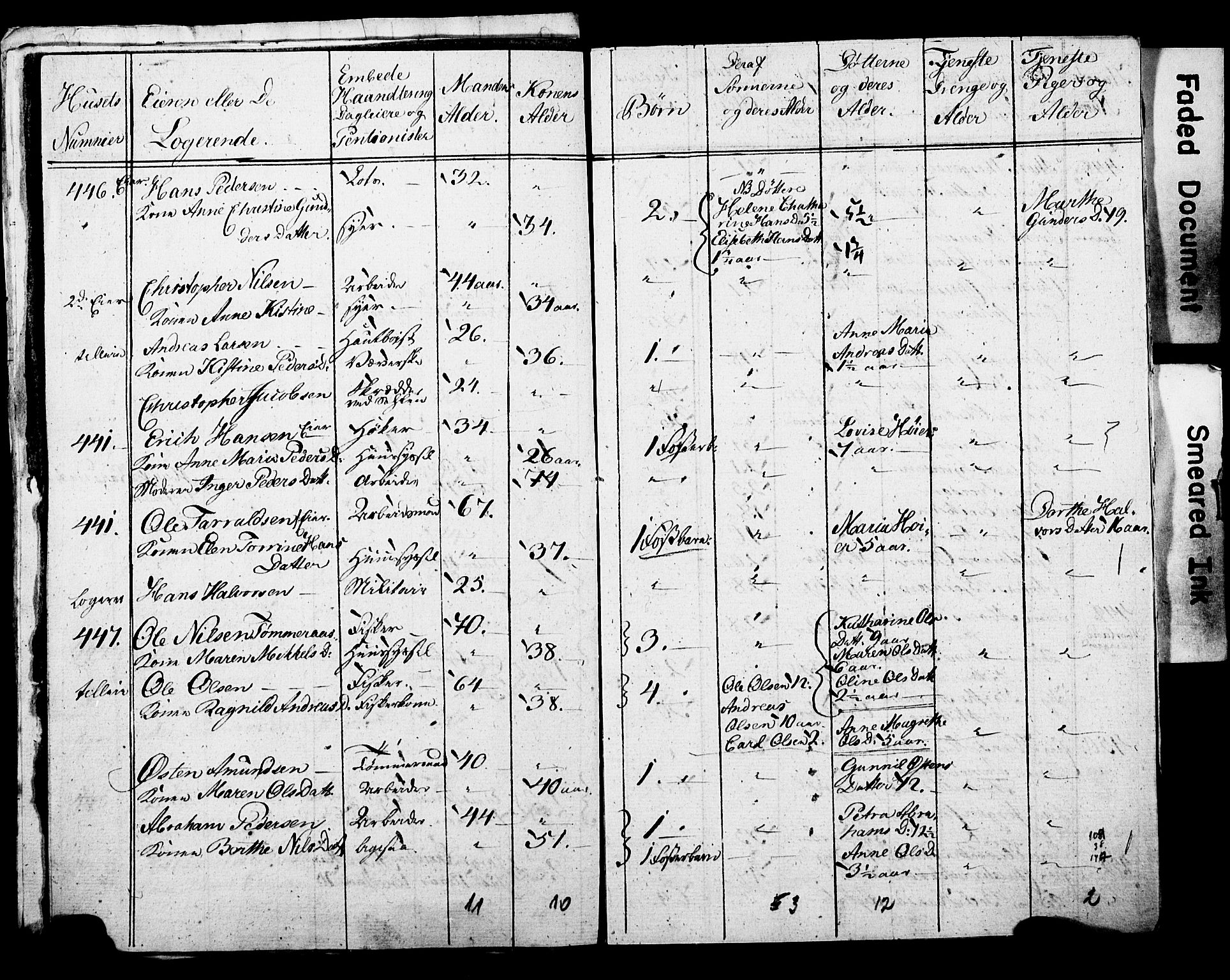 SAO, Census 1815 for Kristiania, 1815, p. 182