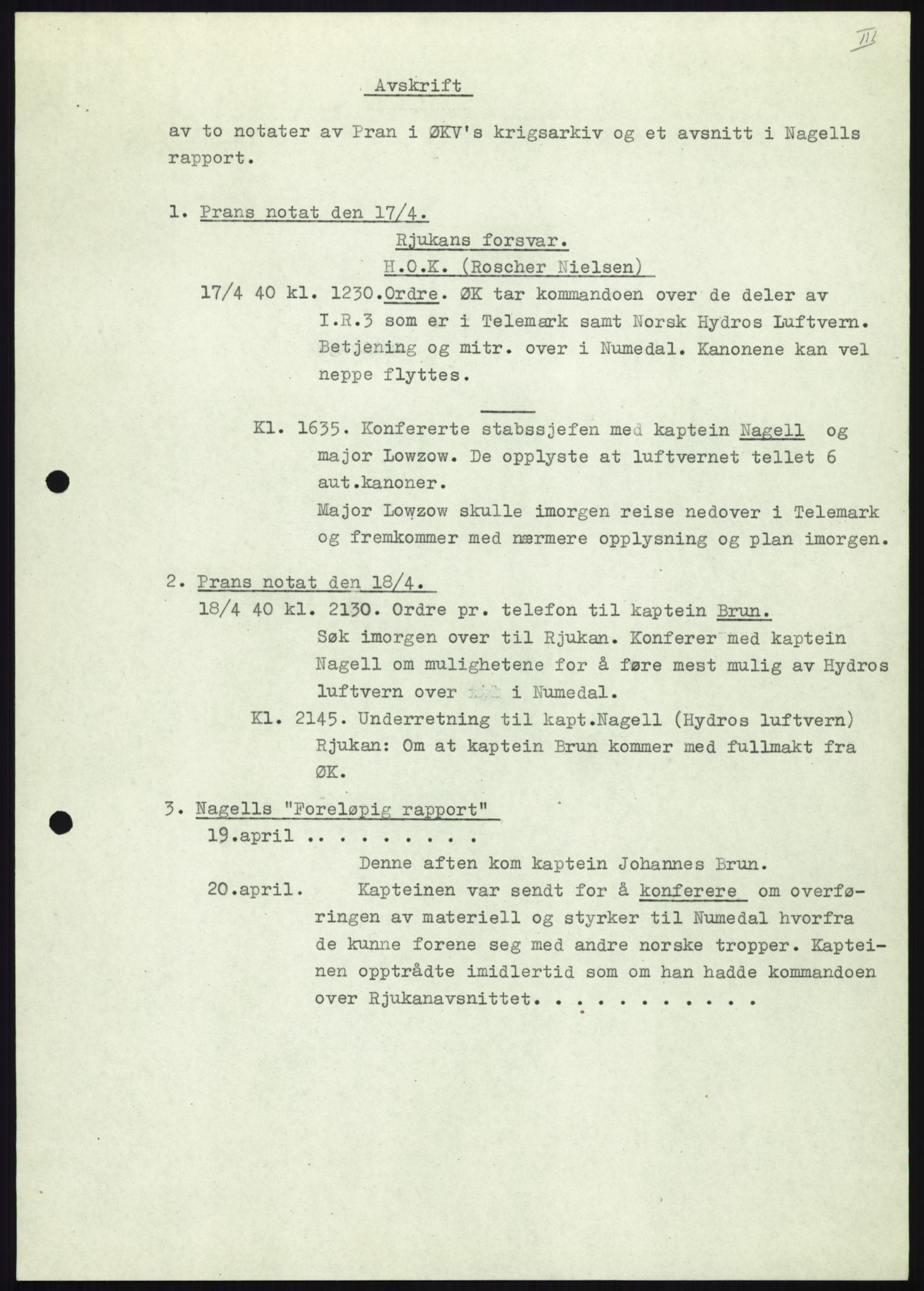 Forsvaret, Forsvarets krigshistoriske avdeling, AV/RA-RAFA-2017/Y/Yb/L0056: II-C-11-136-139  -  1. Divisjon, 1940-1957, p. 415