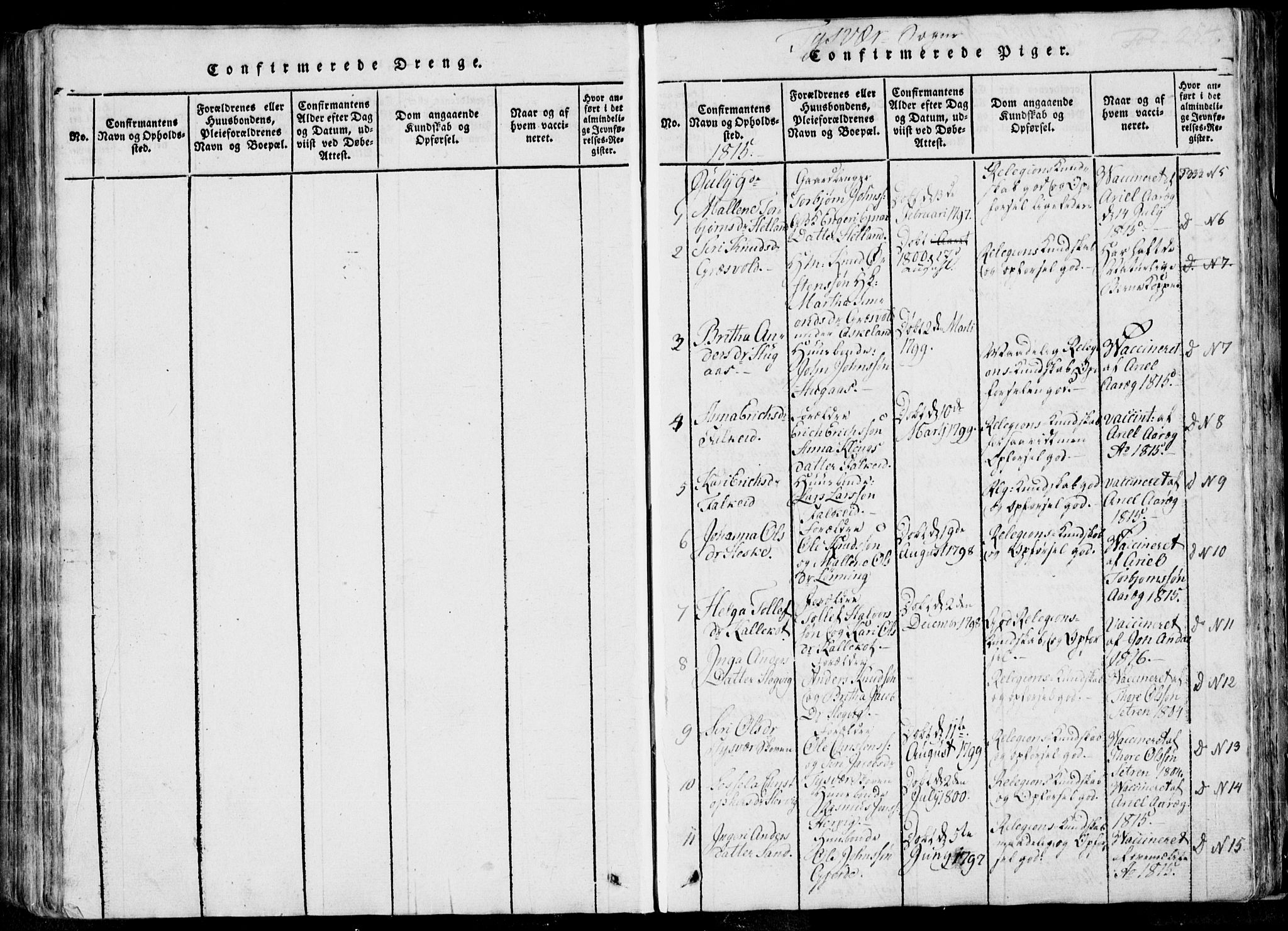 Skjold sokneprestkontor, SAST/A-101847/H/Ha/Haa/L0004: Parish register (official) no. A 4 /1, 1815-1830, p. 254