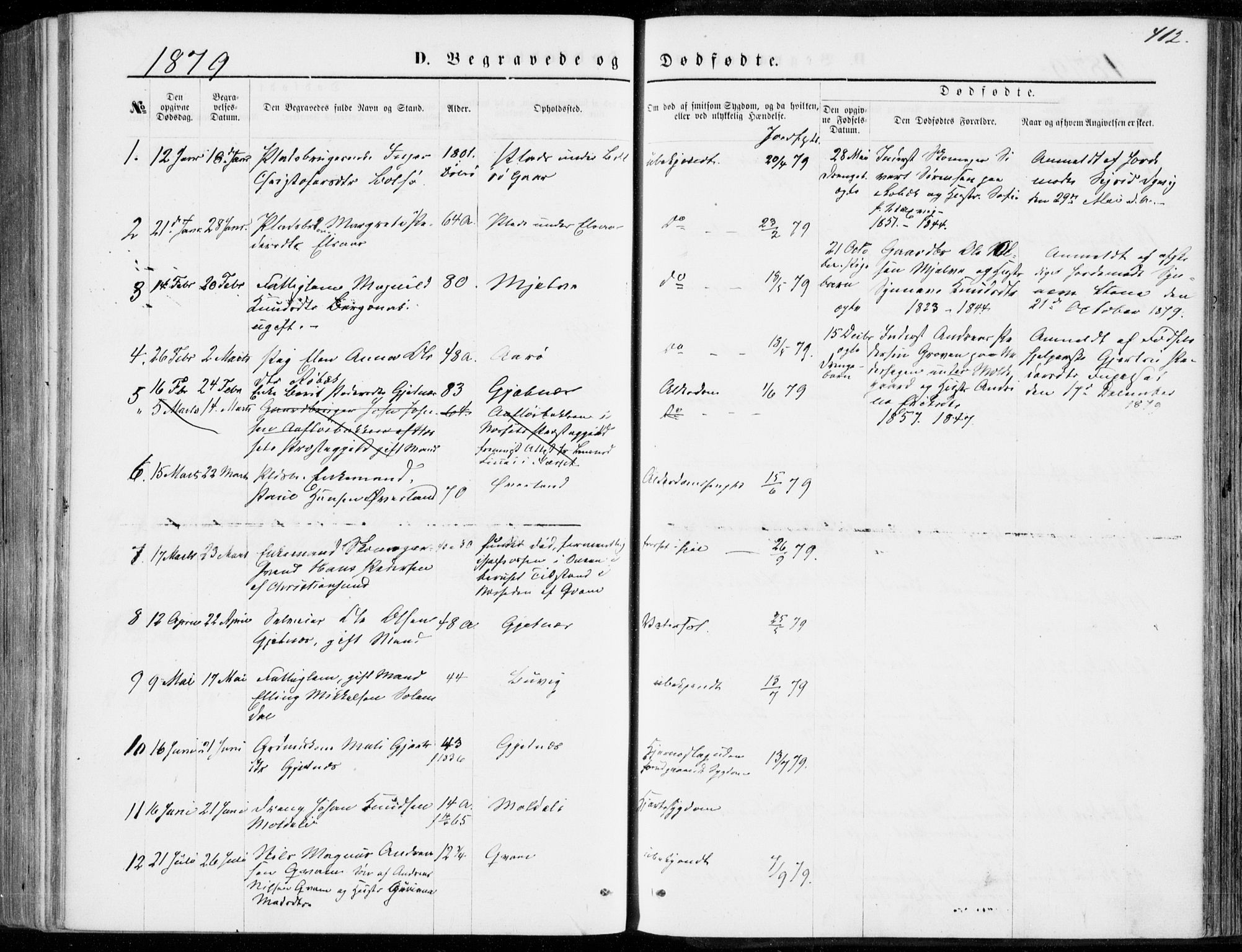 Ministerialprotokoller, klokkerbøker og fødselsregistre - Møre og Romsdal, AV/SAT-A-1454/555/L0655: Parish register (official) no. 555A05, 1869-1886, p. 412