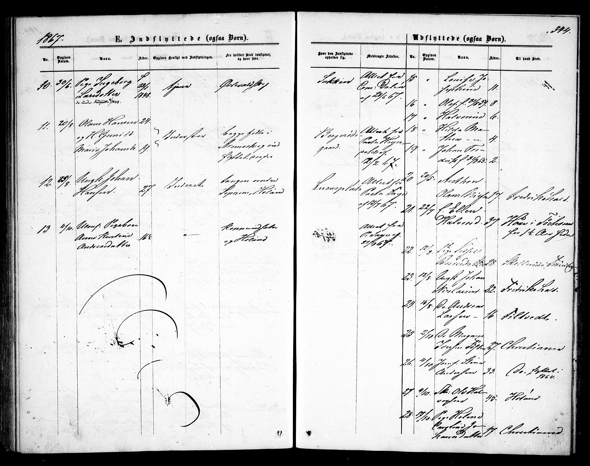 Rødenes prestekontor Kirkebøker, SAO/A-2005/F/Fa/L0007: Parish register (official) no. I 7, 1860-1869, p. 344