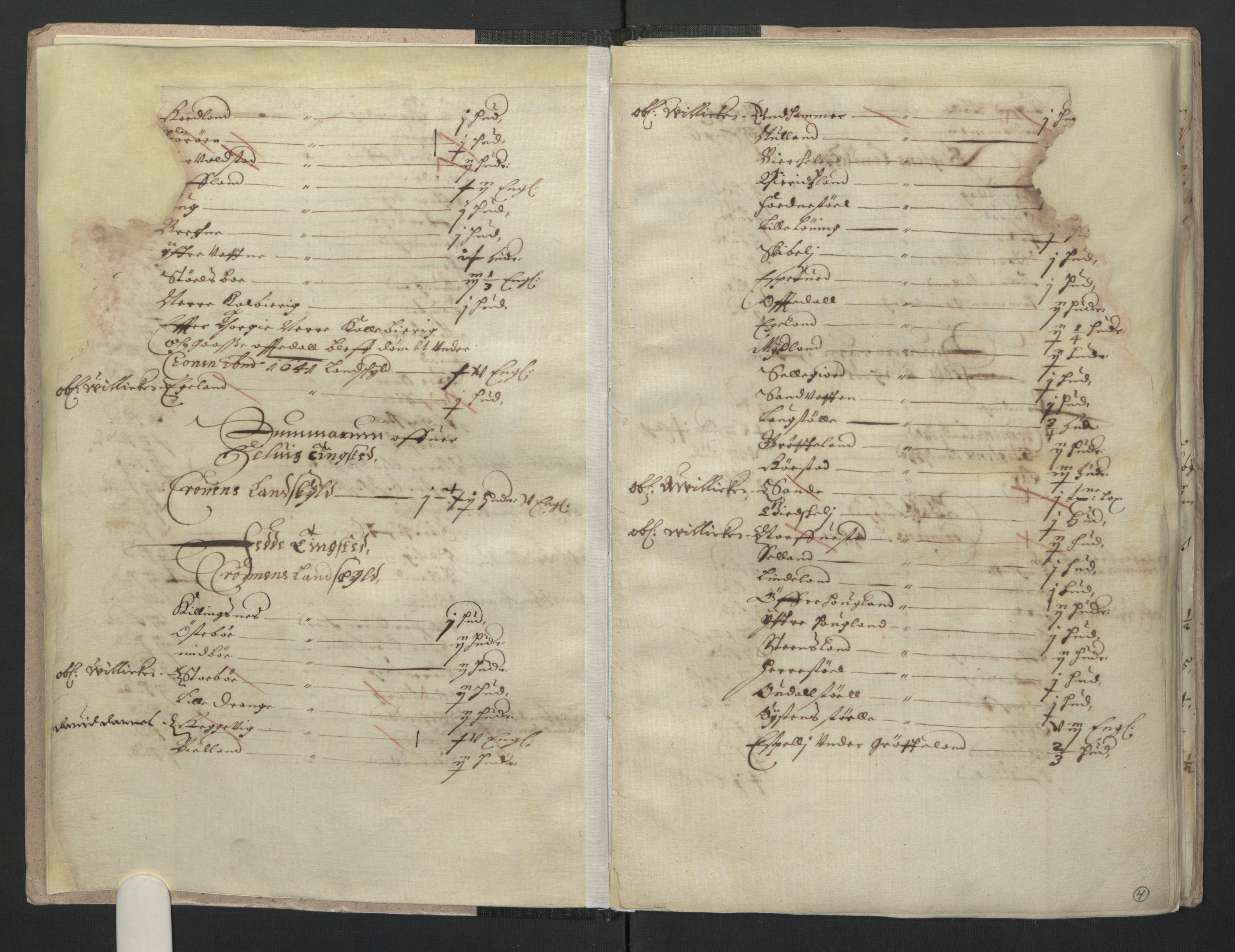 Rentekammeret inntil 1814, Realistisk ordnet avdeling, AV/RA-EA-4070/L/L0021/0004: Agder lagdømme: / Kronens jordebok. Lista len, 1661, p. 3b-4a