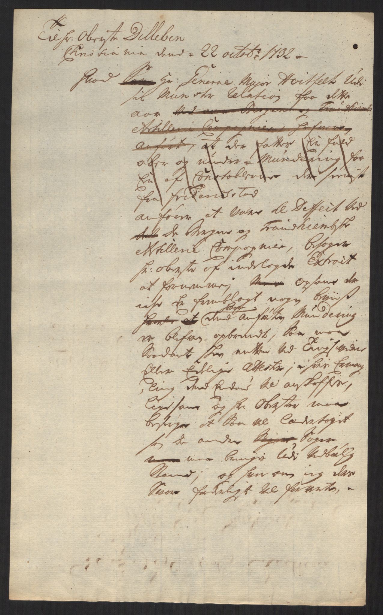 Kommanderende general (KG I) med Det norske krigsdirektorium, AV/RA-EA-5419/B/L0013: Kommanderende generals konsepter, 1730-1733, p. 512