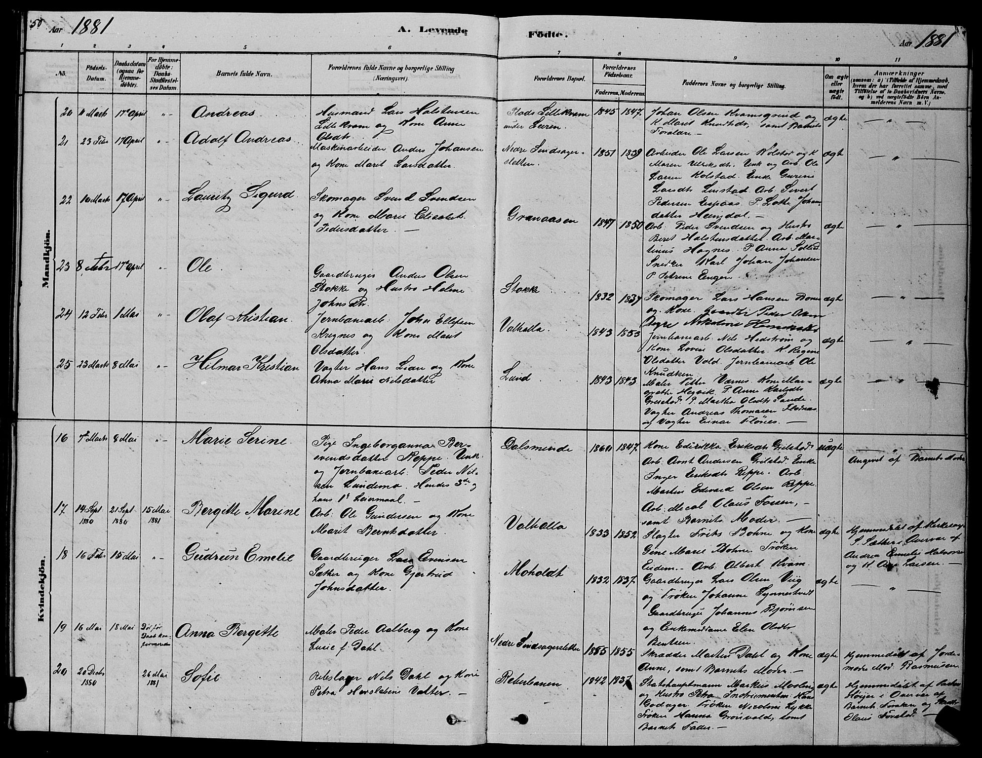 Ministerialprotokoller, klokkerbøker og fødselsregistre - Sør-Trøndelag, SAT/A-1456/606/L0312: Parish register (copy) no. 606C08, 1878-1894, p. 50