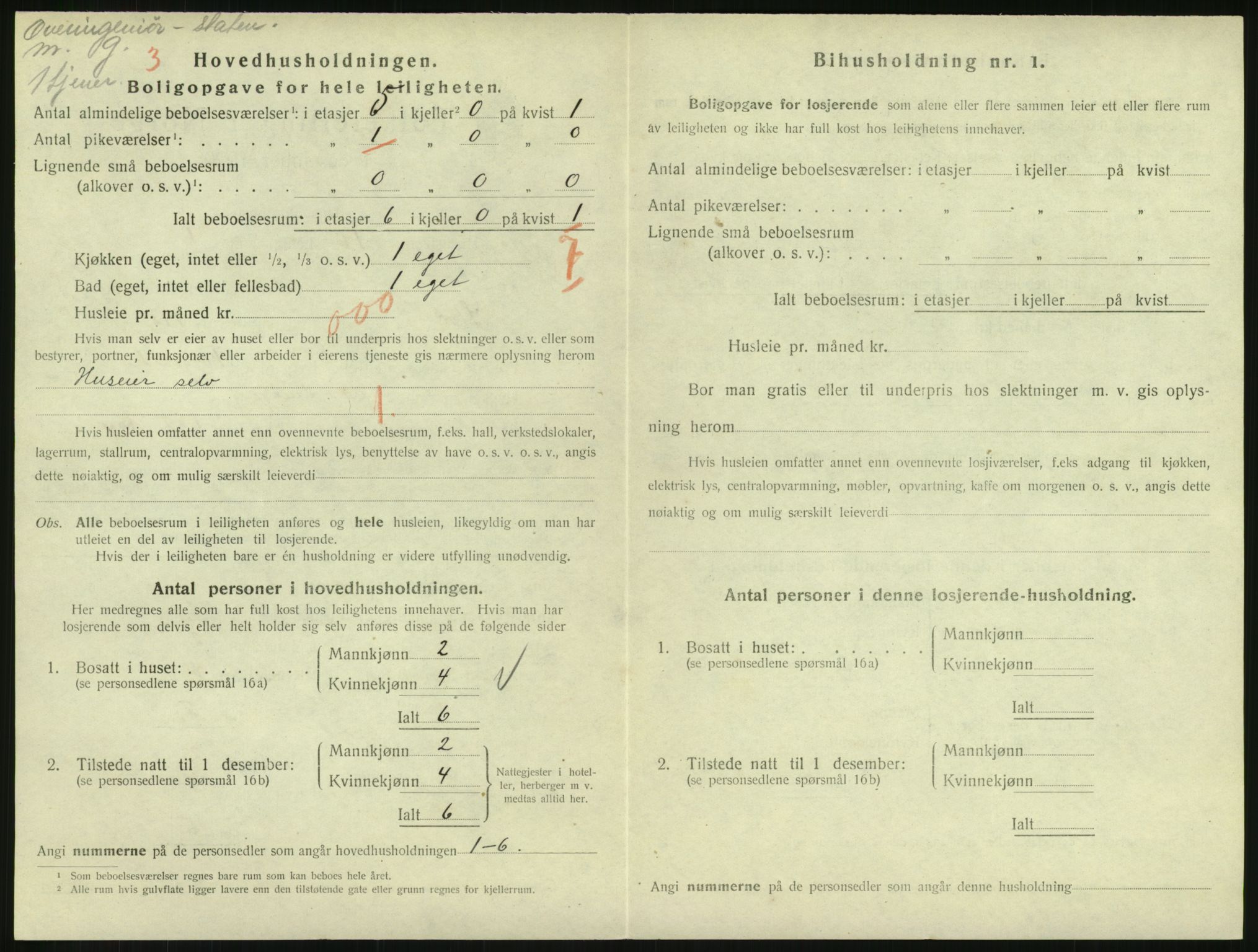 SAH, 1920 census for Lillehammer, 1920, p. 1551