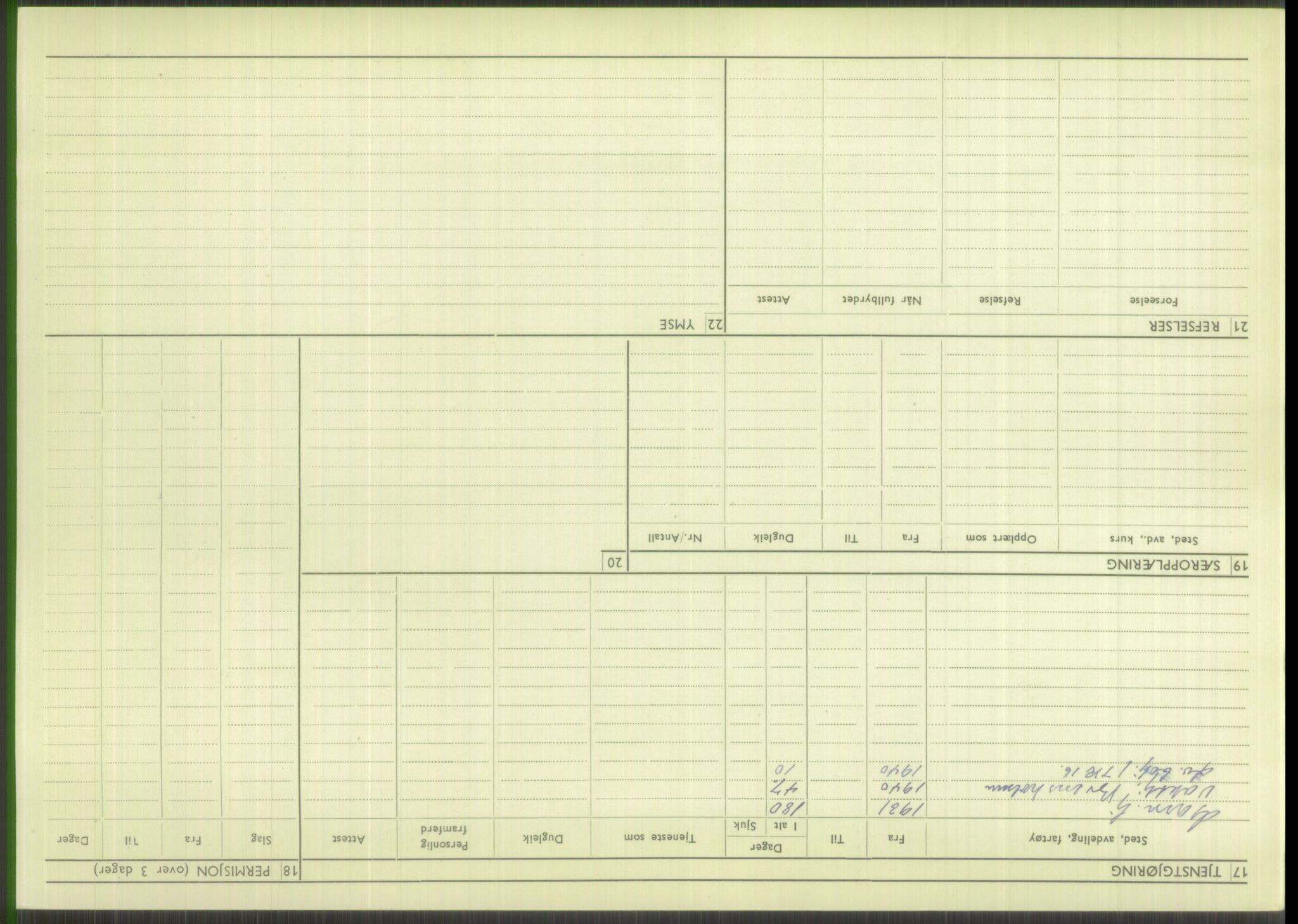 Forsvaret, Troms infanteriregiment nr. 16, AV/RA-RAFA-3146/P/Pa/L0015: Rulleblad for regimentets menige mannskaper, årsklasse 1931, 1931, p. 1158