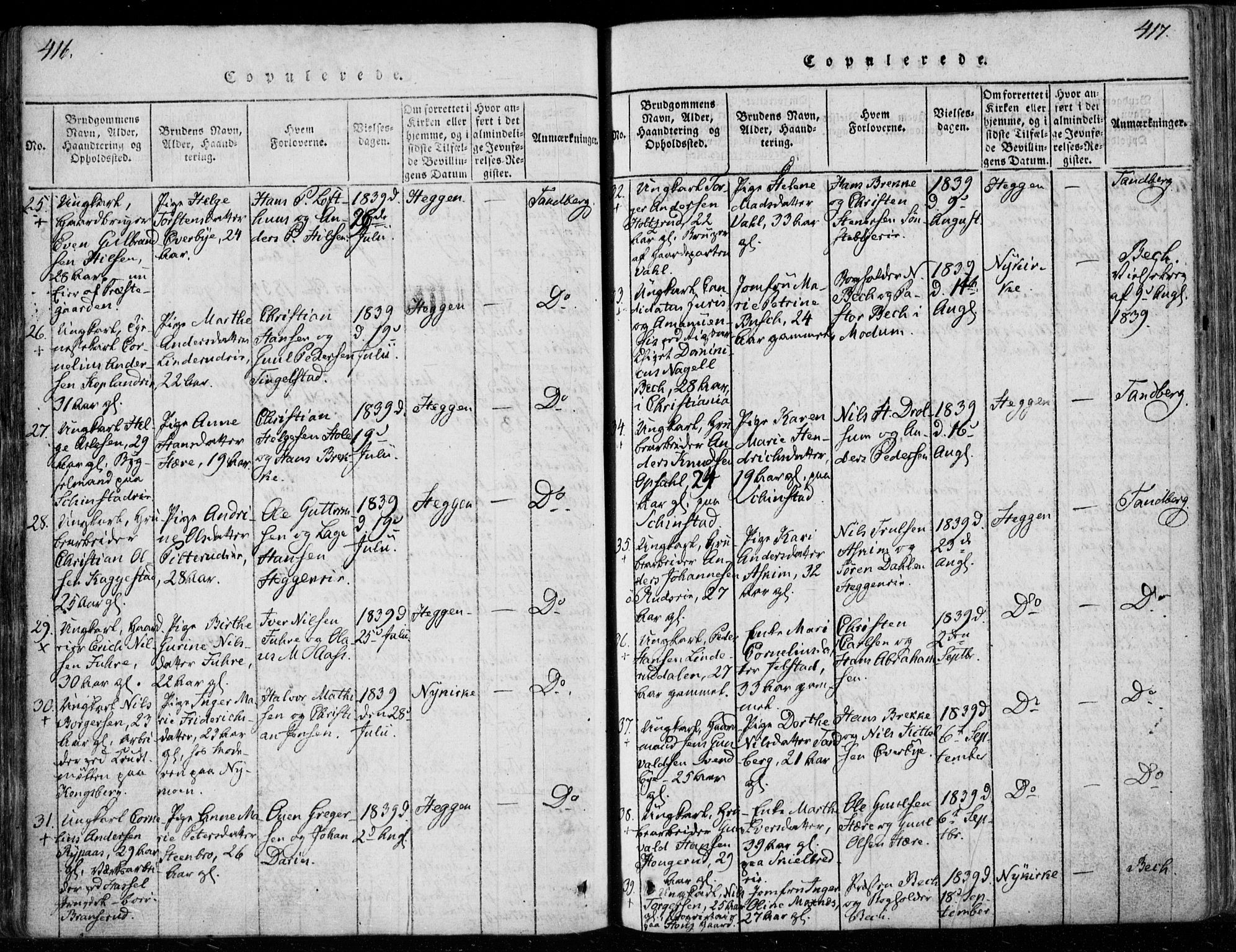 Modum kirkebøker, AV/SAKO-A-234/F/Fa/L0006: Parish register (official) no. 6, 1832-1841, p. 416-417