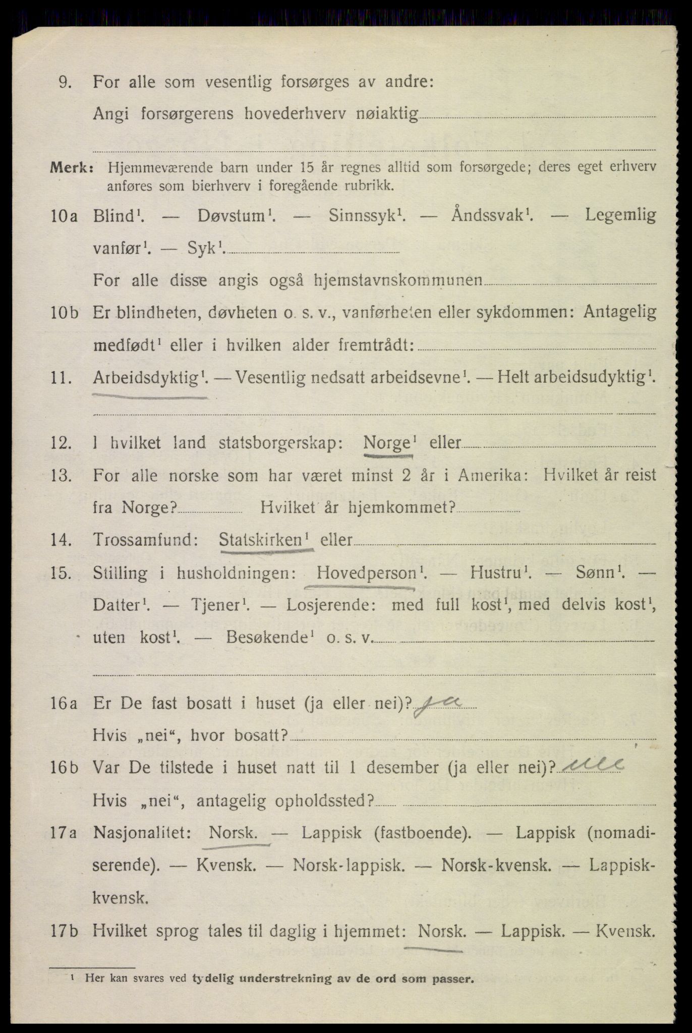 SAT, 1920 census for Borge, 1920, p. 4288