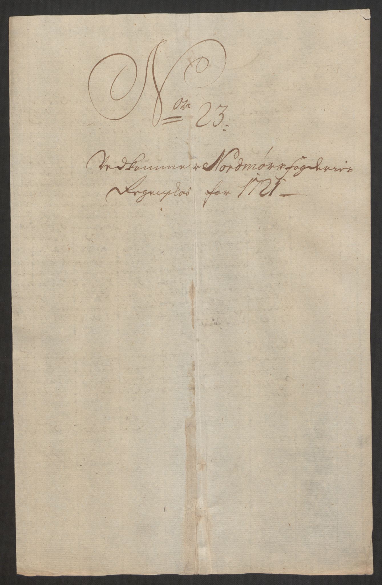 Rentekammeret inntil 1814, Reviderte regnskaper, Fogderegnskap, RA/EA-4092/R56/L3754: Fogderegnskap Nordmøre, 1721, p. 251