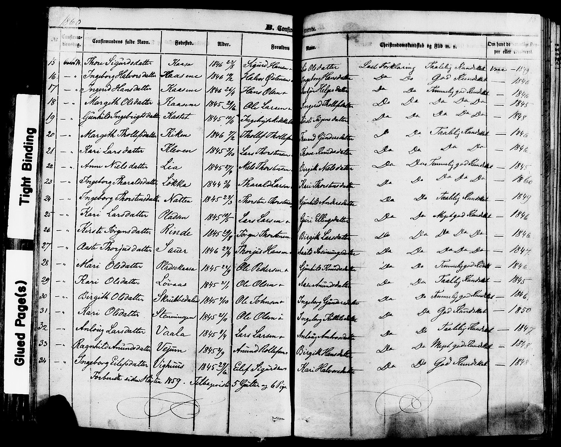 Sauherad kirkebøker, SAKO/A-298/F/Fa/L0007: Parish register (official) no. I 7, 1851-1873, p. 113