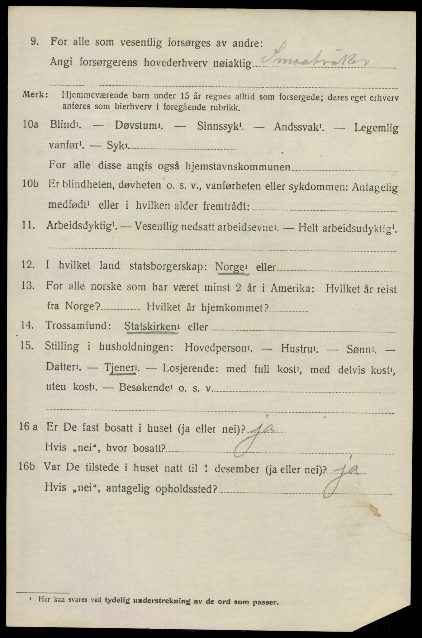 SAO, 1920 census for Skedsmo, 1920, p. 3580