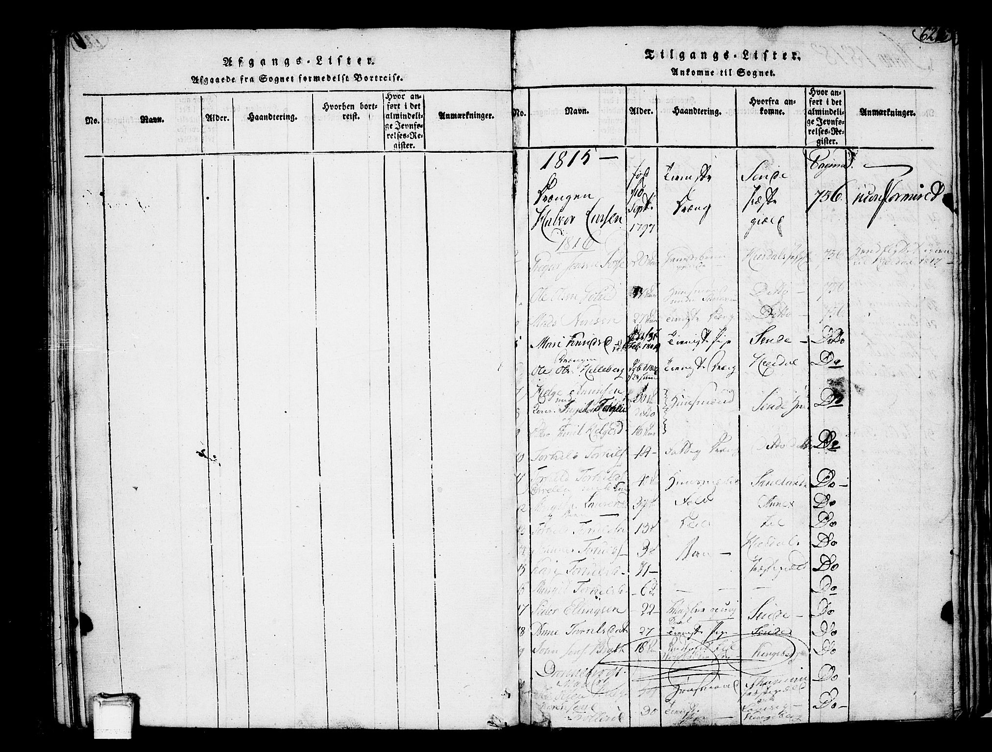 Heddal kirkebøker, SAKO/A-268/F/Fa/L0005: Parish register (official) no. I 5, 1814-1837, p. 621-622
