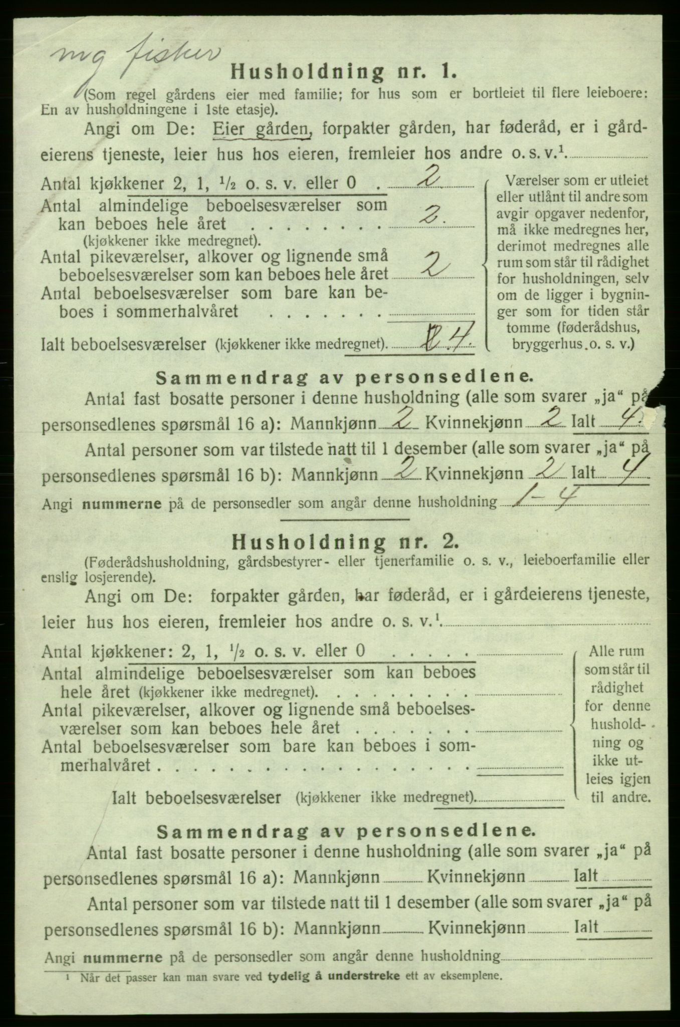 SAB, 1920 census for Askøy, 1920, p. 2727