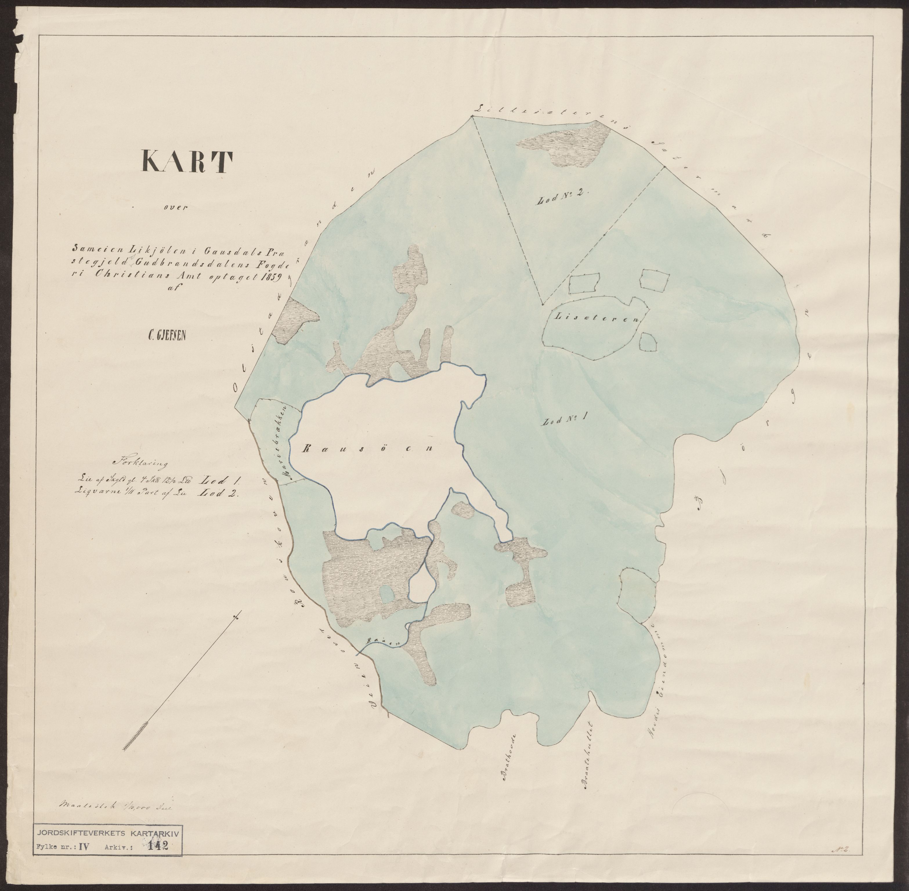 Jordskifteverkets kartarkiv, RA/S-3929/T, 1859-1988, p. 190
