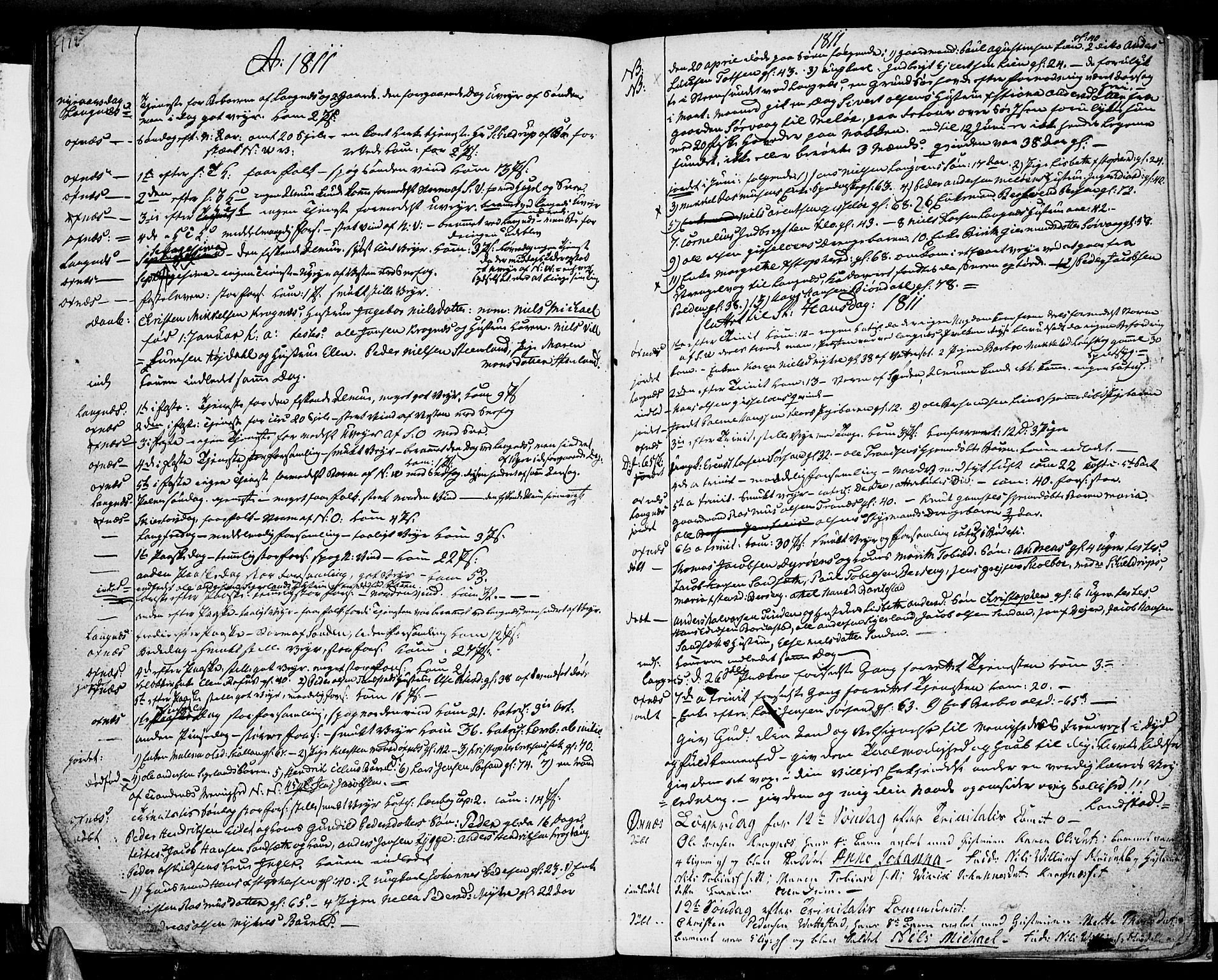 Ministerialprotokoller, klokkerbøker og fødselsregistre - Nordland, AV/SAT-A-1459/893/L1330: Parish register (official) no. 893A03, 1791-1820, p. 172-173