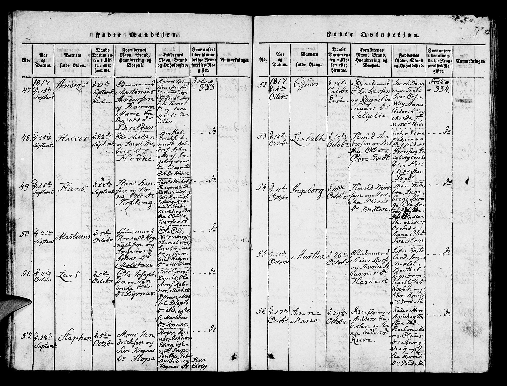 Lindås Sokneprestembete, SAB/A-76701/H/Haa: Parish register (official) no. A 7, 1816-1823, p. 25