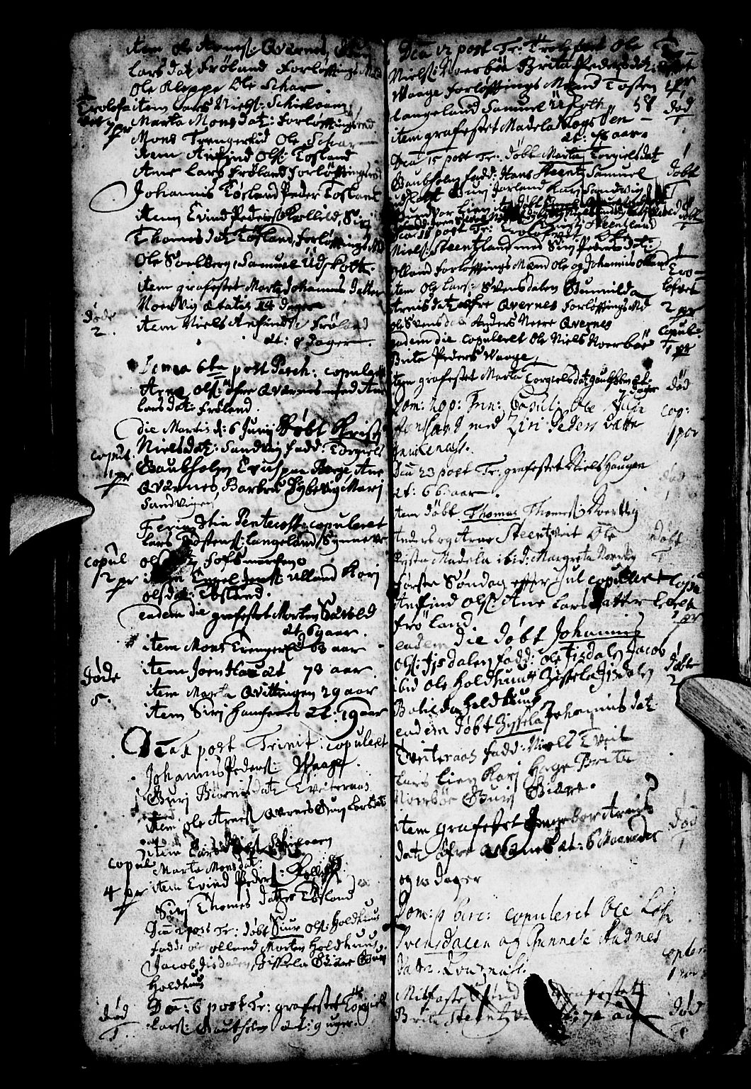 Os sokneprestembete, SAB/A-99929: Parish register (official) no. A 4, 1669-1760, p. 58