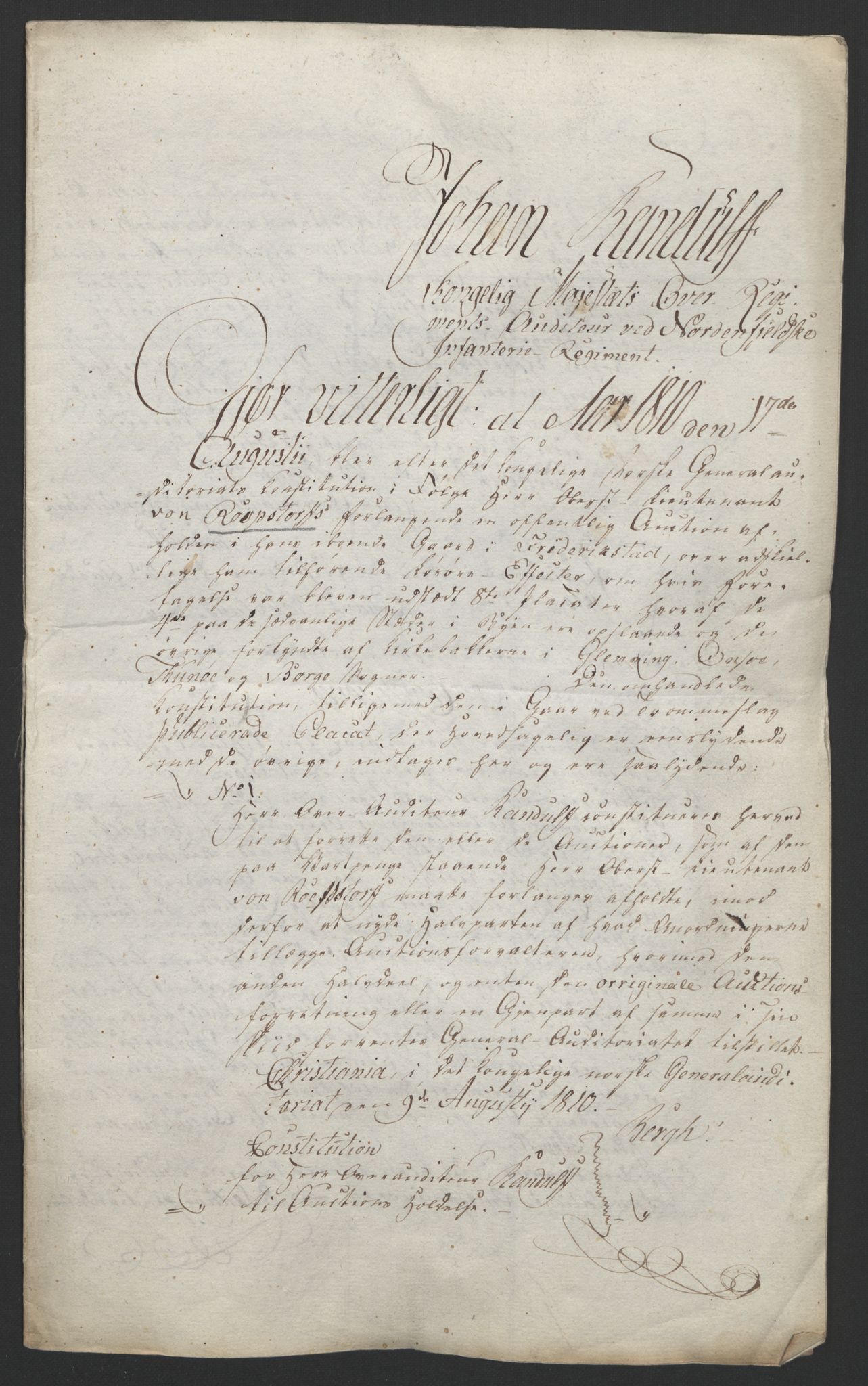 Forsvaret, Generalauditøren, AV/RA-RAFA-1772/F/Fj/Fja/L0027: --, 1769-1824, p. 4