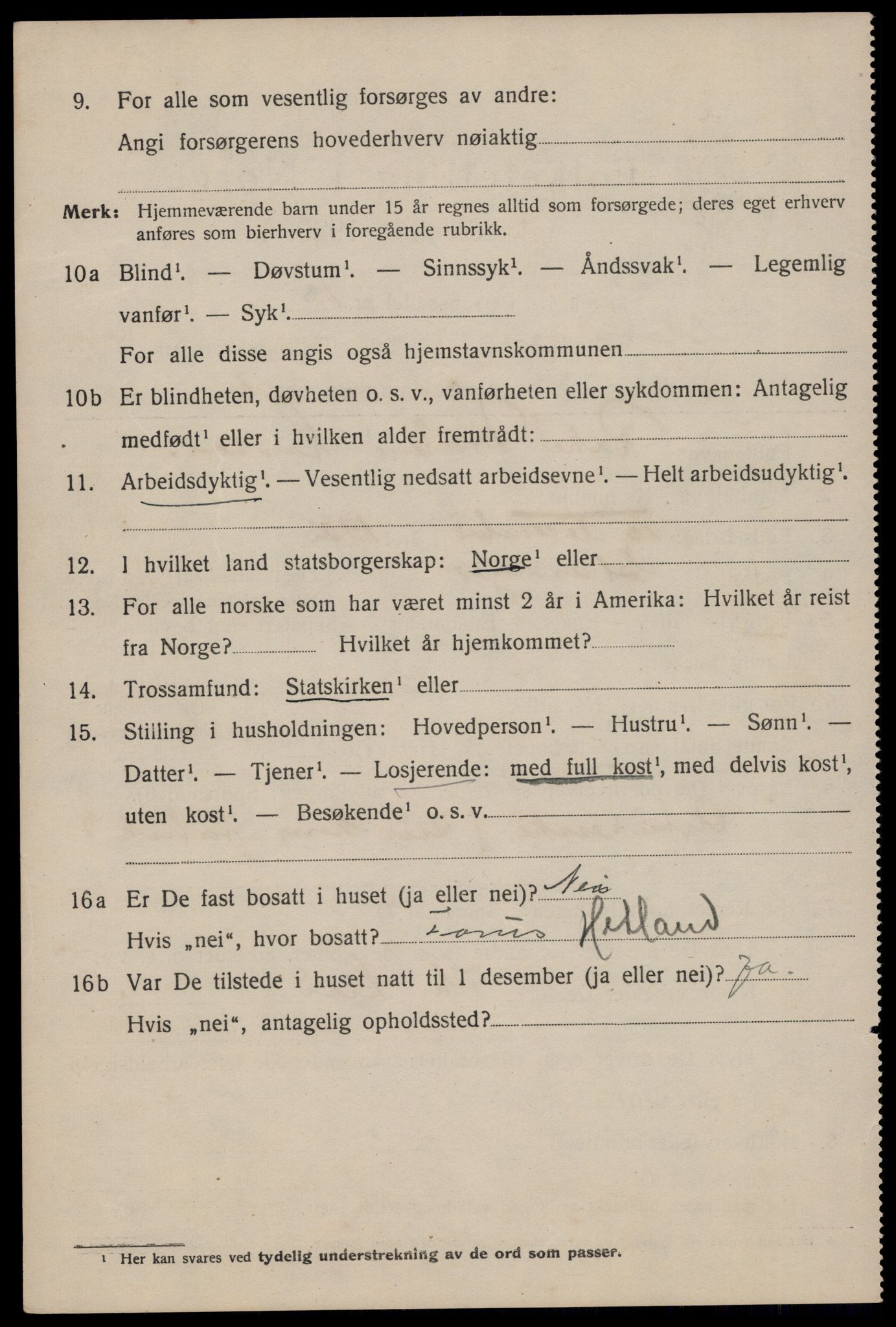 SAST, 1920 census for Stavanger, 1920, p. 108881